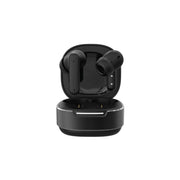 A single black in-ear wireless earbud with a charging case, featuring a touch control button and the brand name 'Green Lion' visible on the case.