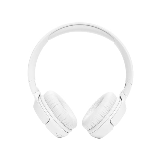 JBL Tune 520BT Wireless On-Ear Headphones, Pure Bass Sound, 57H Battery with Speed Charge, Hands-Free Call + Voice Aware, Multi-Point Connection, Lightweight and Foldable - White