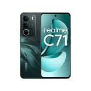Realme C71 smartphone showing front and back on a white background
