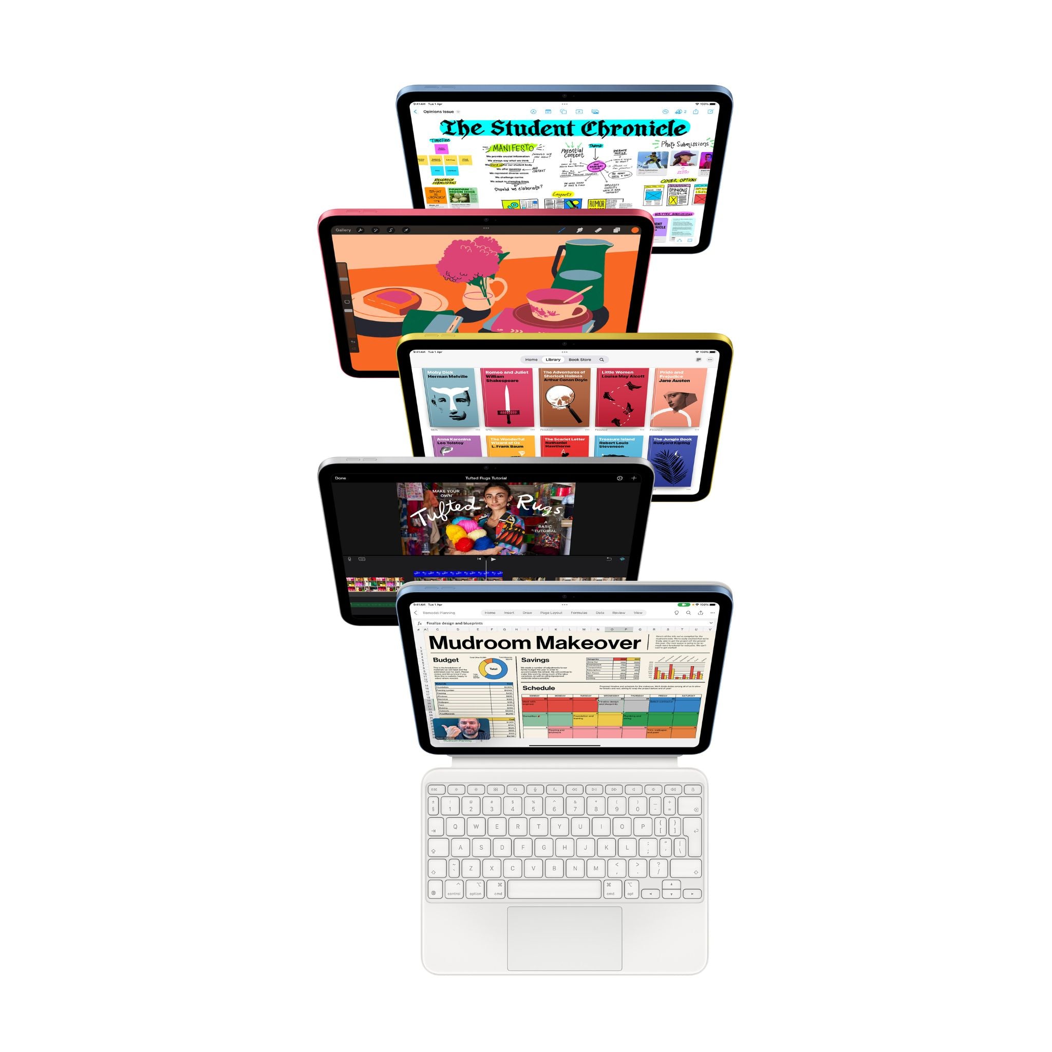 Apple iPad 11-inch: A16 chip, 11-inch Model, Liquid Retina Display, 256GB, Wi-Fi 6, 12MP Front/12MP Back Camera, Touch ID, All-Day Battery Life_Silver