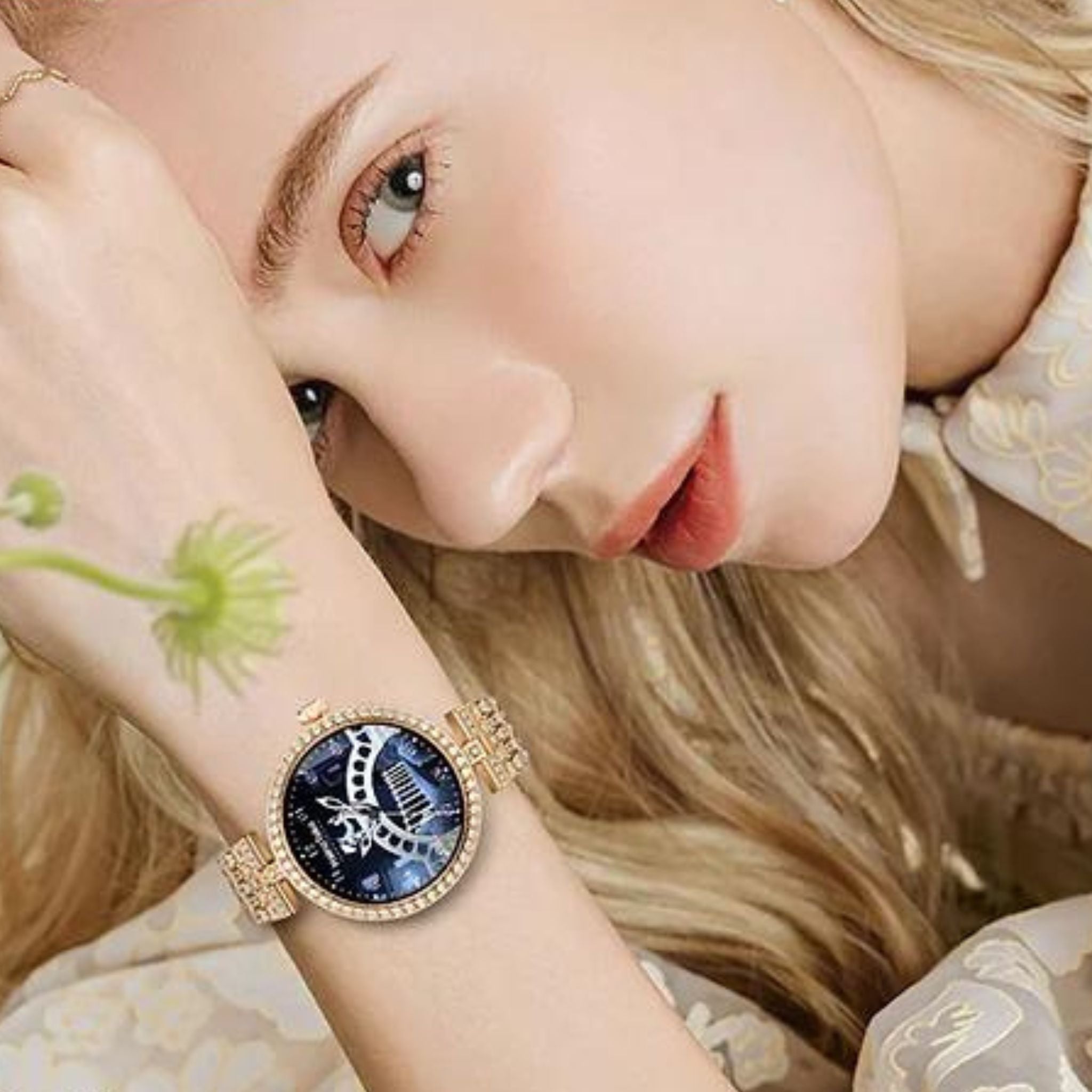 Haino Teko RW-51 Smartwatches for Girls and Womens-Gold