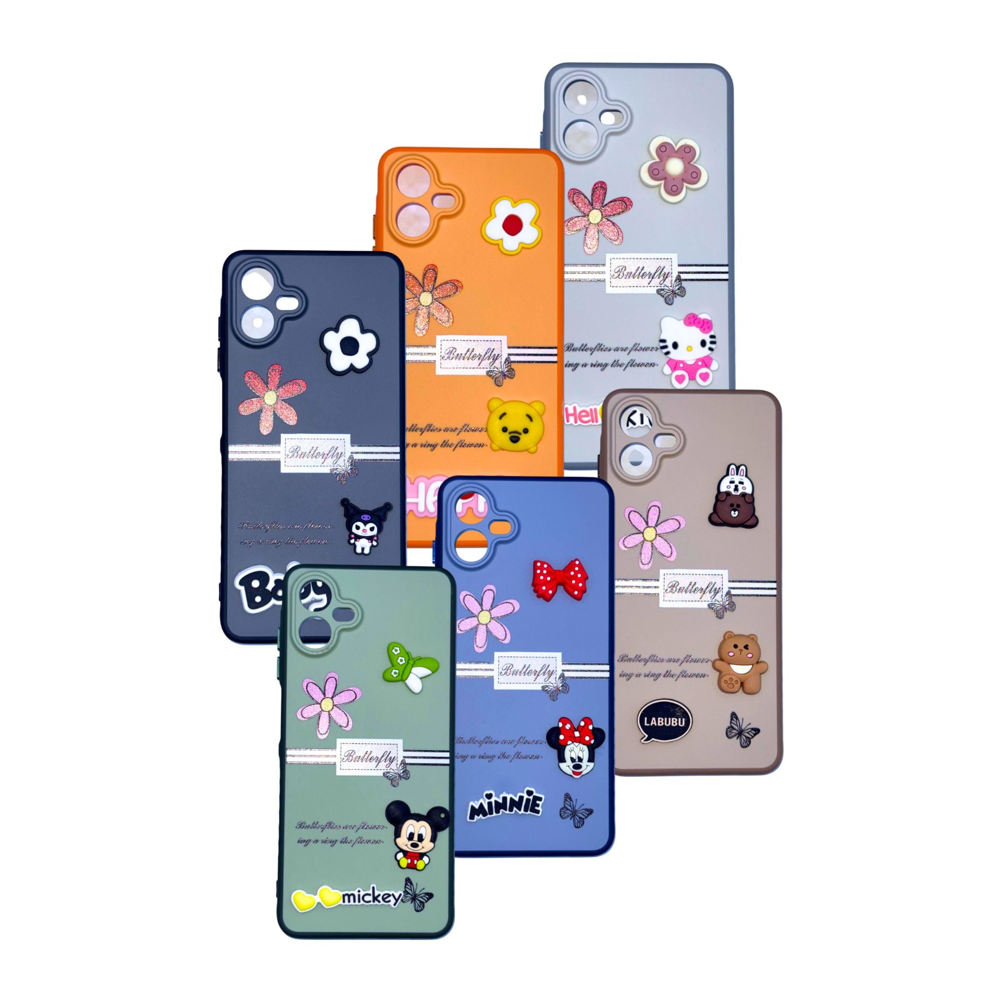 Cartoon Characters Phone Case with Camera Protection for Samsung A07