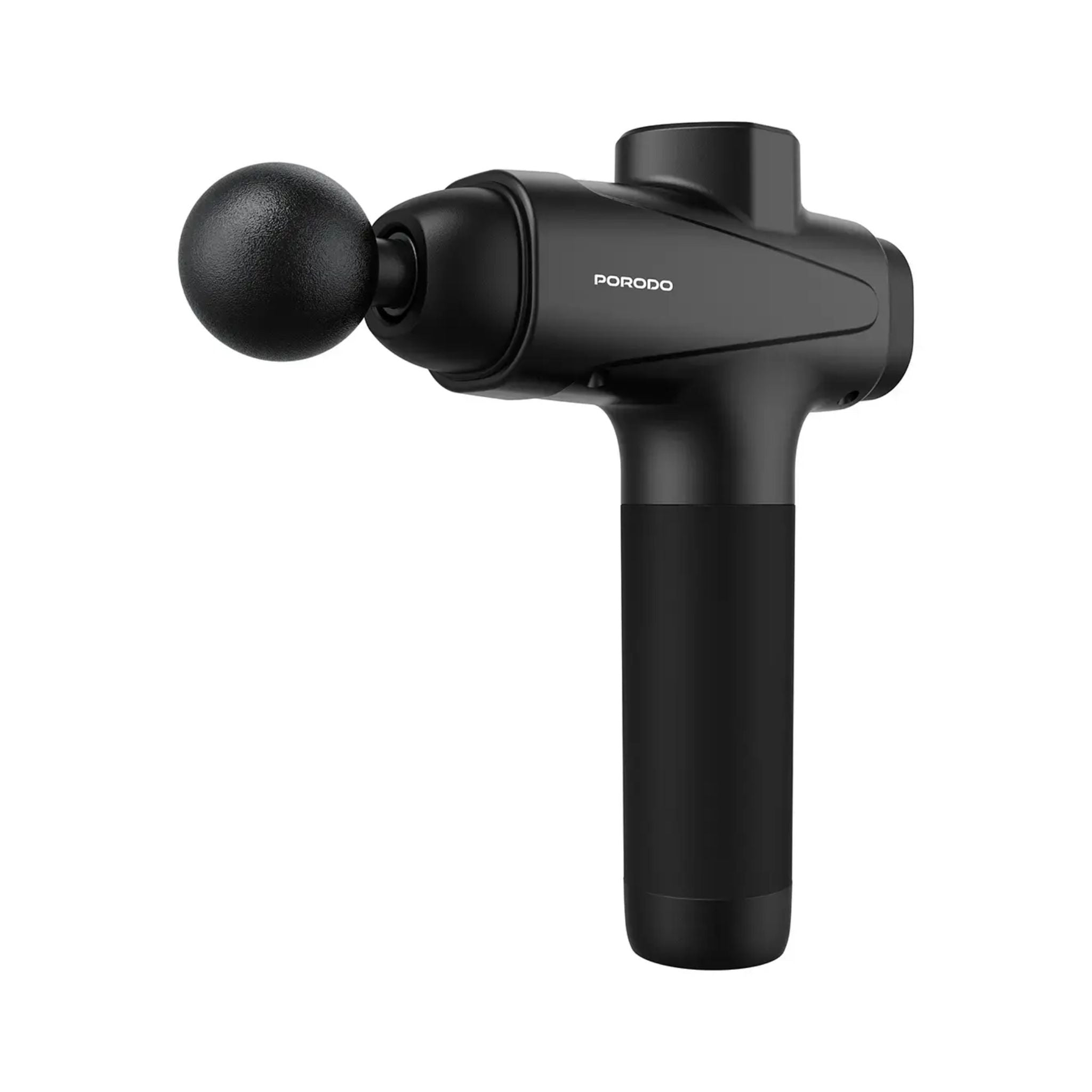 Porodo Multi-Head Deep Tissue Massage Gun with 6 Interchangeable Heads, 30 Speed Levels, LCD Touch Display, Type-C Fast Charging, 1500mAh Battery, Low Noise 55dB