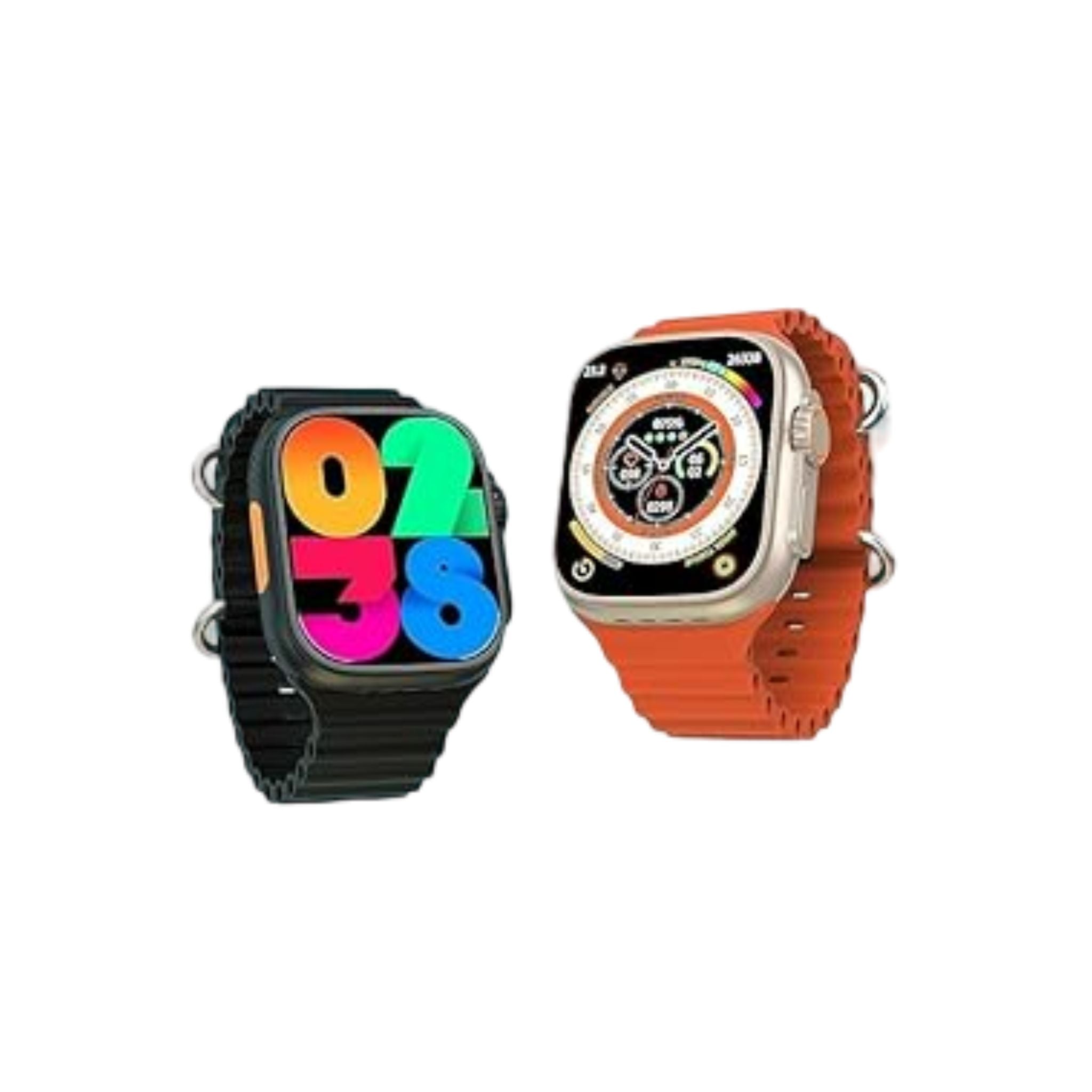 Modio 4G Ultra Max_Space Aluminium Case Smartwatch with 3 Pairs Strap_Black