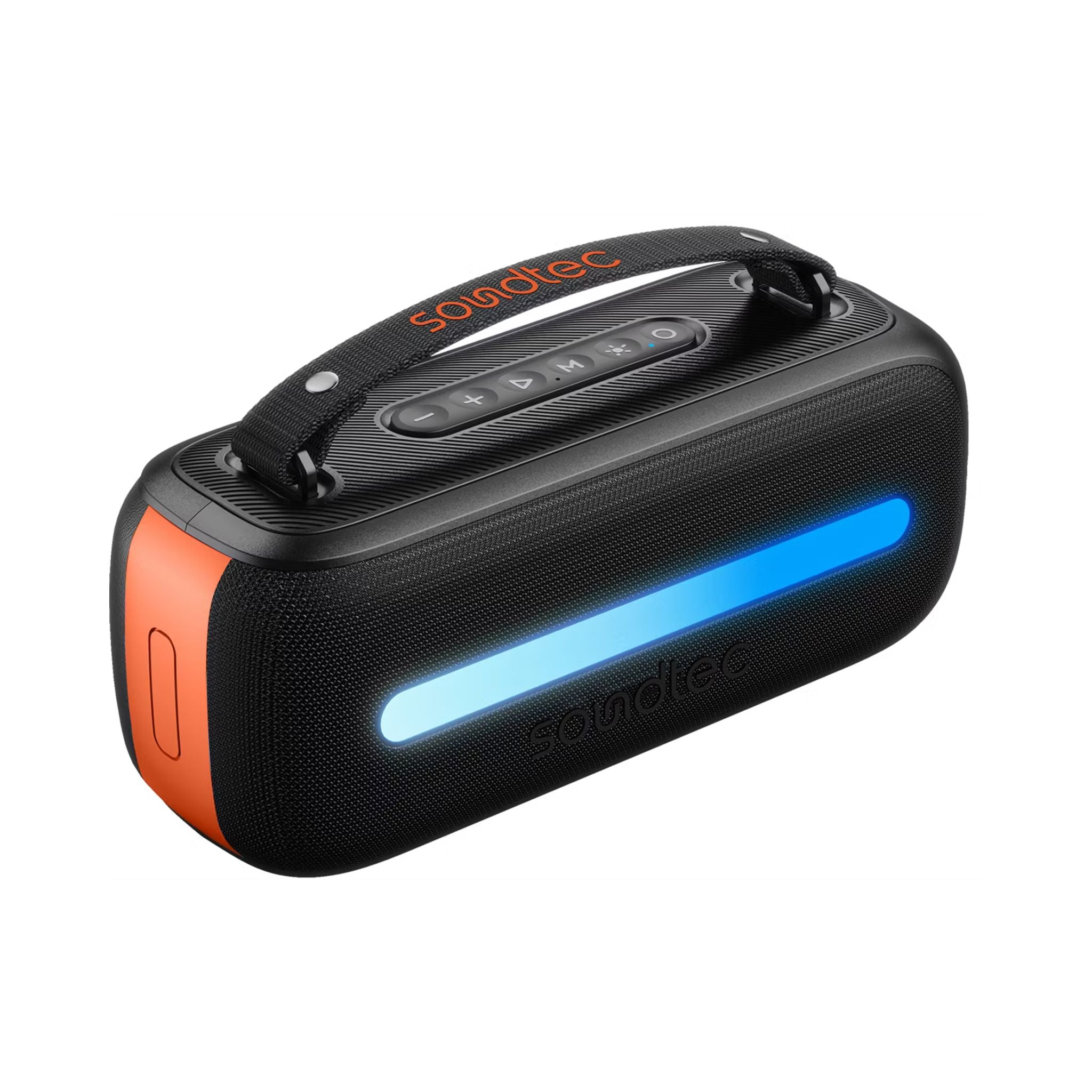 Porodo Soundtec Gala Lite Portable RGB Speaker with Wireless Microphone, Up to 6.5 Hours Play Time, FM Radio Function, Multi-Function Control, 24W Rated Power, 3600mAh Battery, Immersive Stereo Sound, Bluetooth Version 5.3 - Black