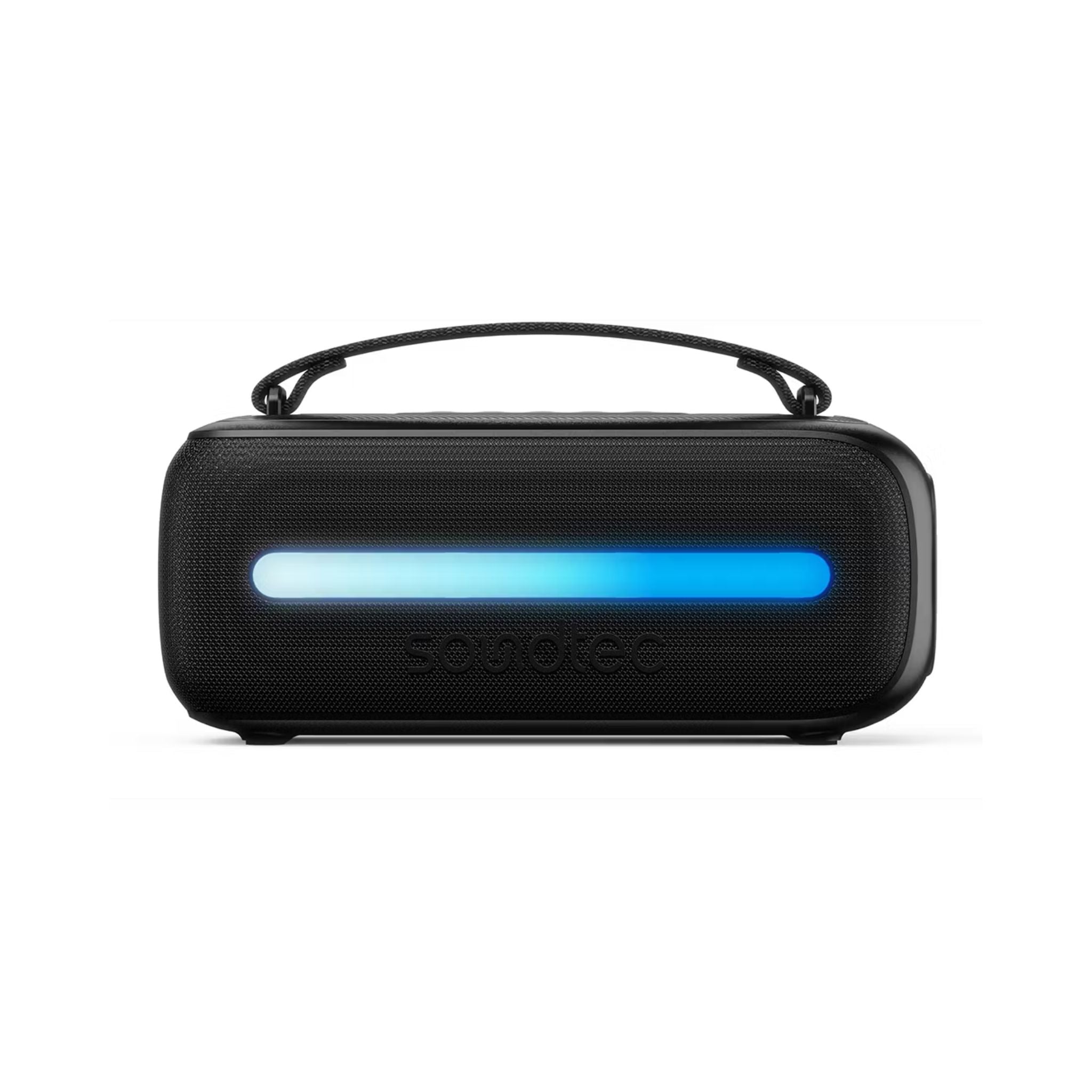 Porodo Soundtec Gala Lite Portable RGB Speaker with Wireless Microphone, Up to 6.5 Hours Play Time, FM Radio Function, Multi-Function Control, 24W Rated Power, 3600mAh Battery, Immersive Stereo Sound, Bluetooth Version 5.3 - Black