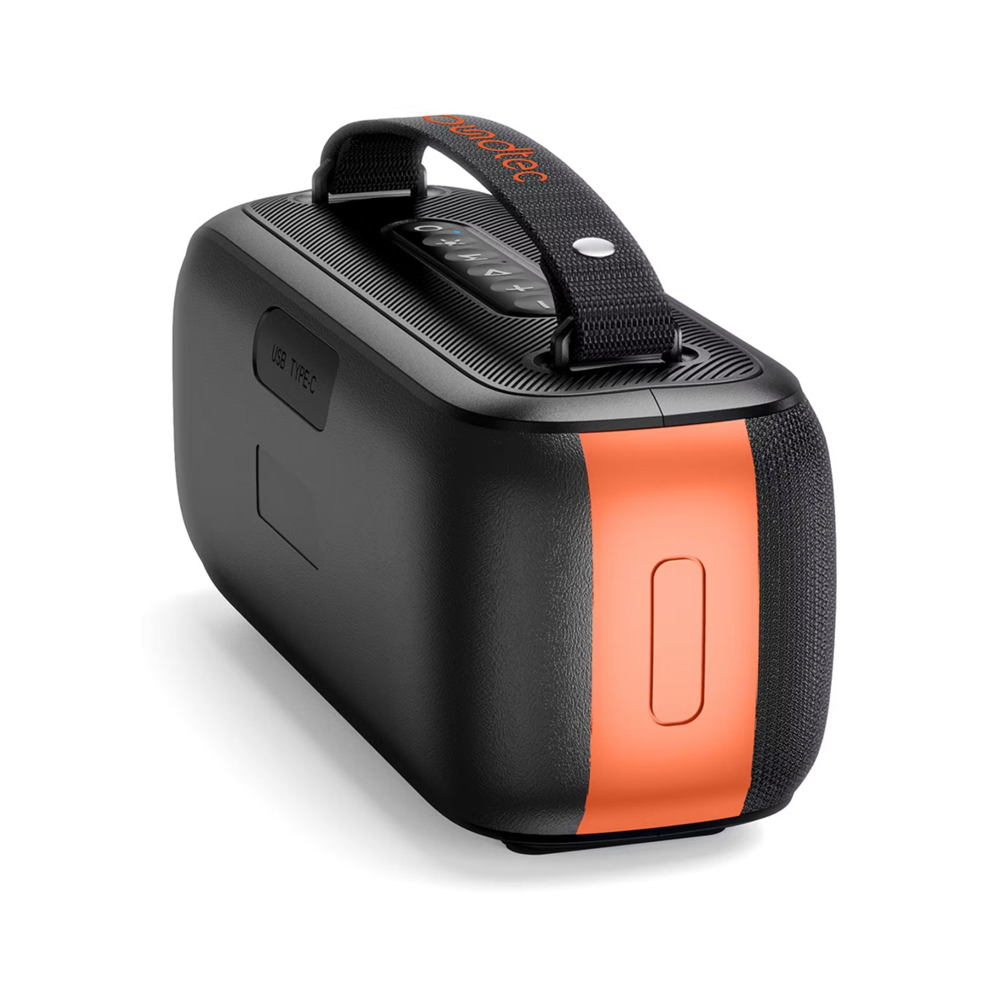 Porodo Soundtec Gala Lite Portable RGB Speaker with Wireless Microphone, Up to 6.5 Hours Play Time, FM Radio Function, Multi-Function Control, 24W Rated Power, 3600mAh Battery, Immersive Stereo Sound, Bluetooth Version 5.3 - Black