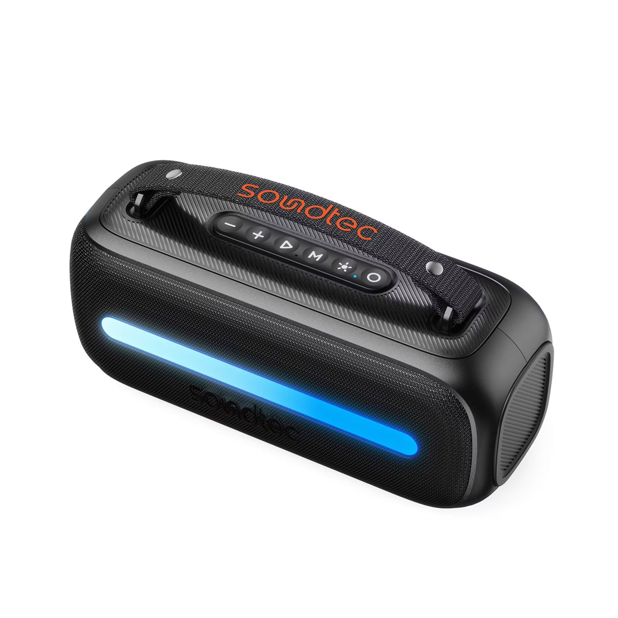 Porodo Soundtec Gala Lite Portable RGB Speaker with Wireless Microphone, Up to 6.5 Hours Play Time, FM Radio Function, Multi-Function Control, 24W Rated Power, 3600mAh Battery, Immersive Stereo Sound, Bluetooth Version 5.3 - Black