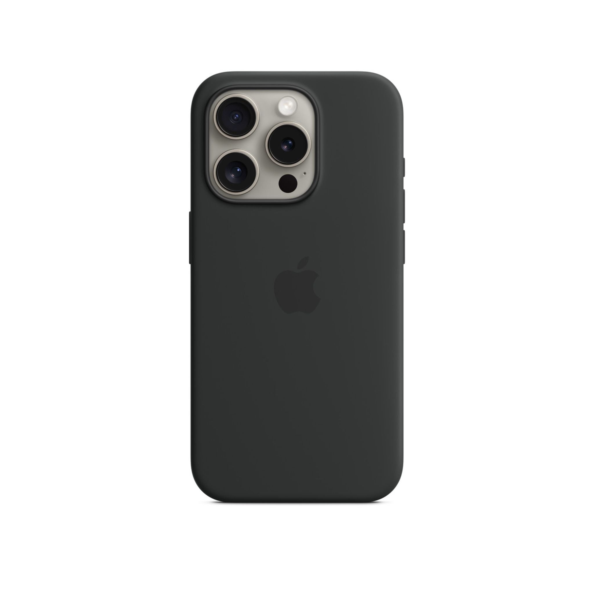 Apple iPhone 15 Pro Silicone Case with MagSafe - Black