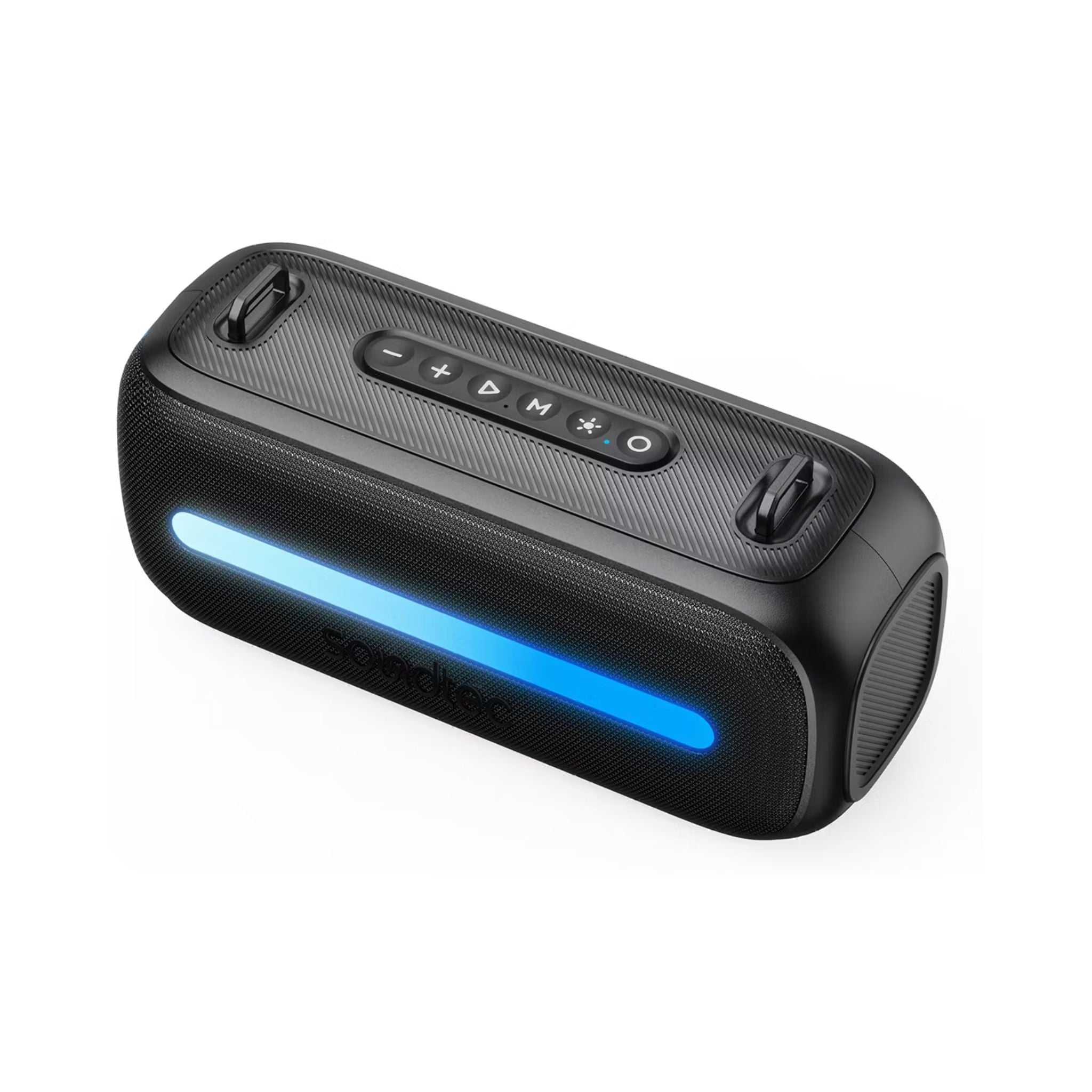 Porodo Soundtec Gala Lite Portable RGB Speaker with Wireless Microphone, Up to 6.5 Hours Play Time, FM Radio Function, Multi-Function Control, 24W Rated Power, 3600mAh Battery, Immersive Stereo Sound, Bluetooth Version 5.3 - Black