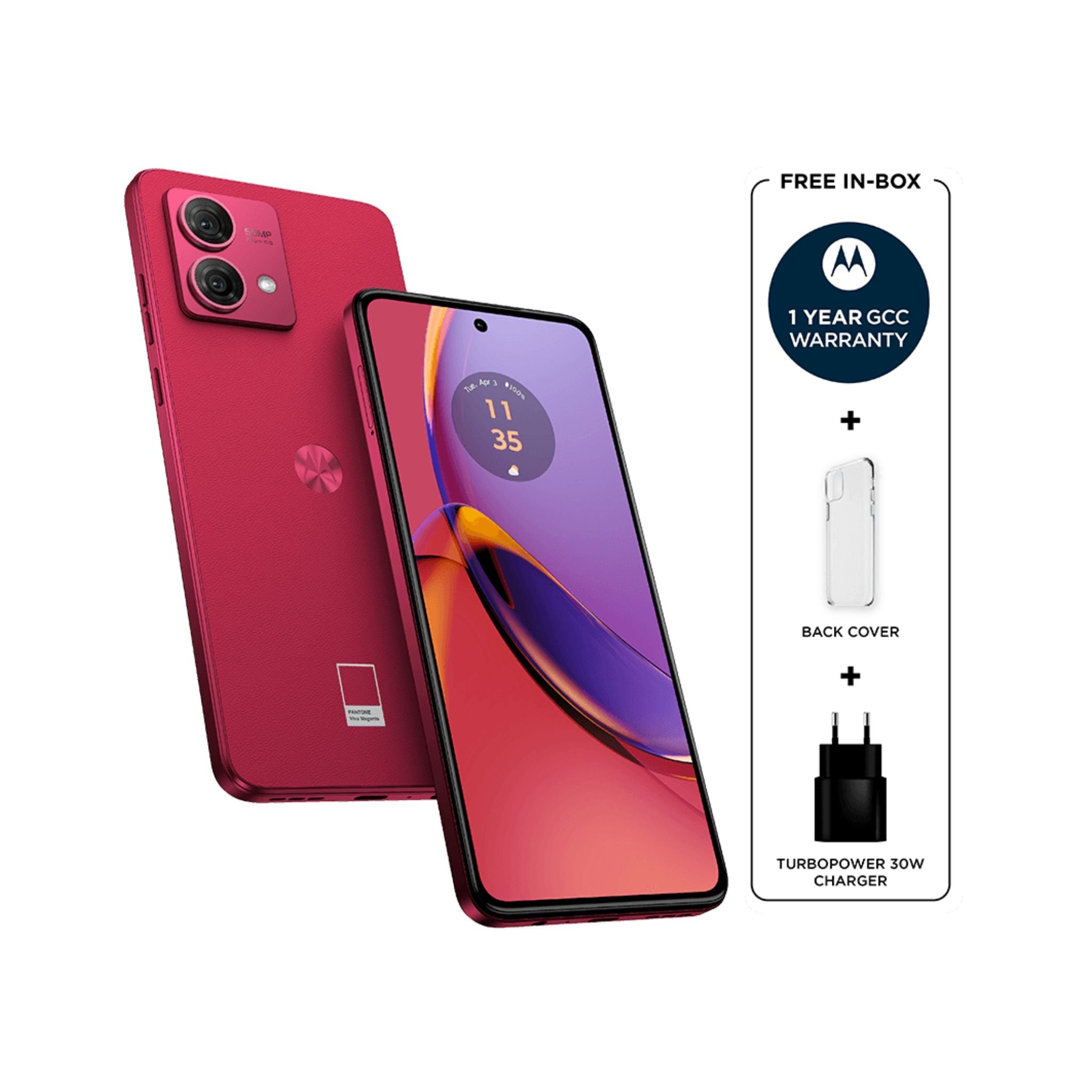 Motorola Moto G84 5G, Dual SIM 8GB RAM 256GB ROM - International Version -Viva Magenta