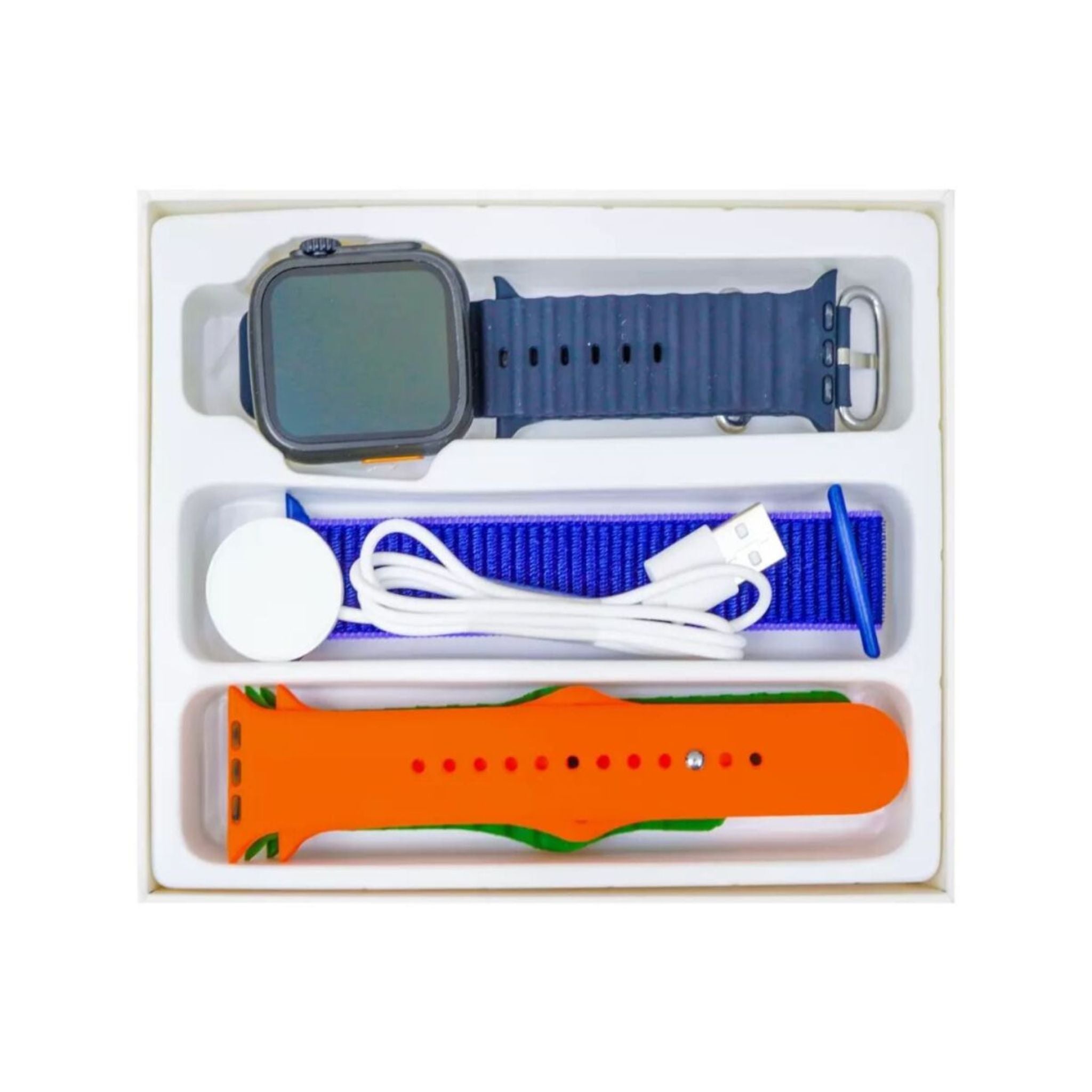 Ferefit WS-V99 Ultra Smartwatch with 4 Straps – Black