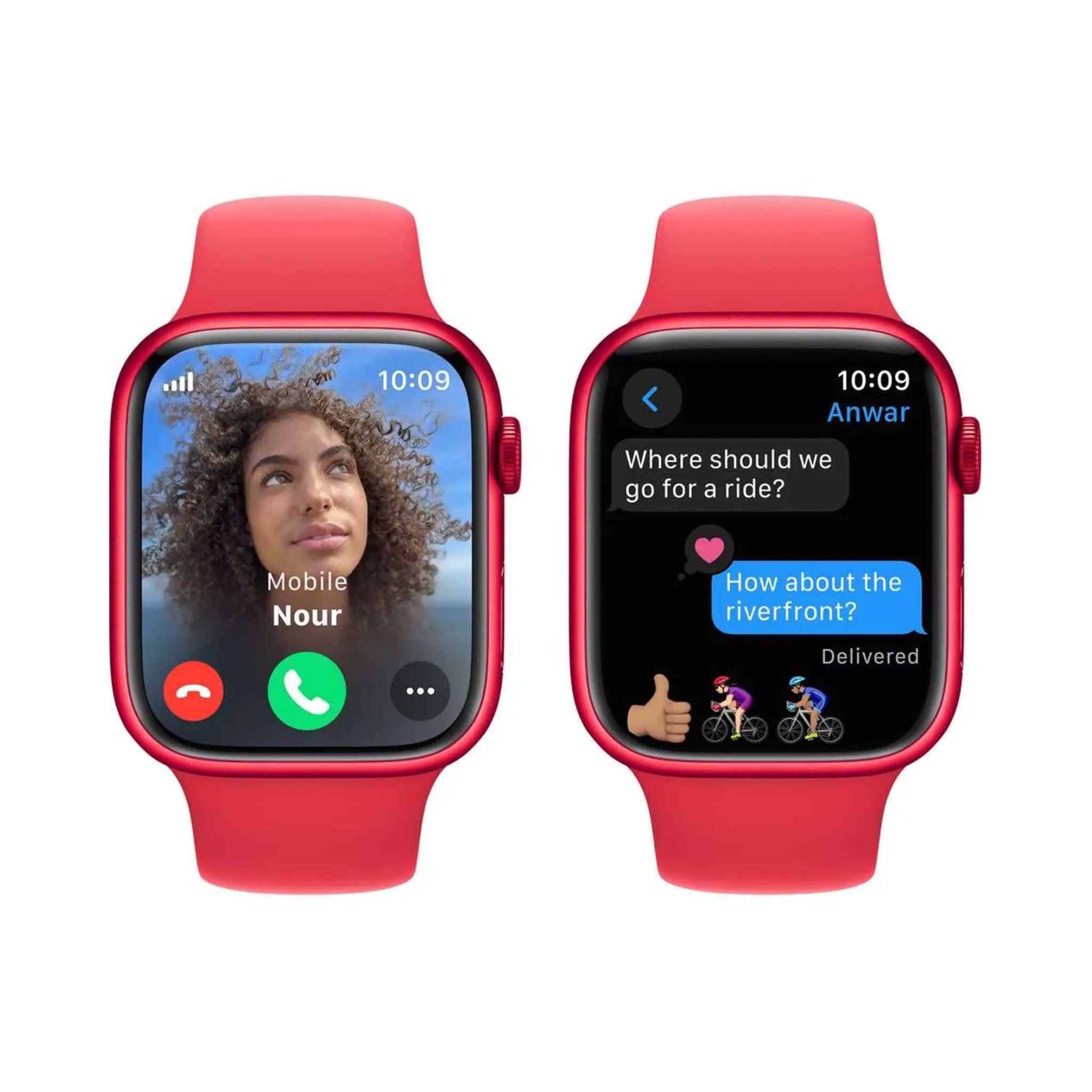 Apple Watch Series 9 GPS + Cellular 41mm (PRODUCT) RED Aluminium Case With (PRODUCT)RED Sport Band