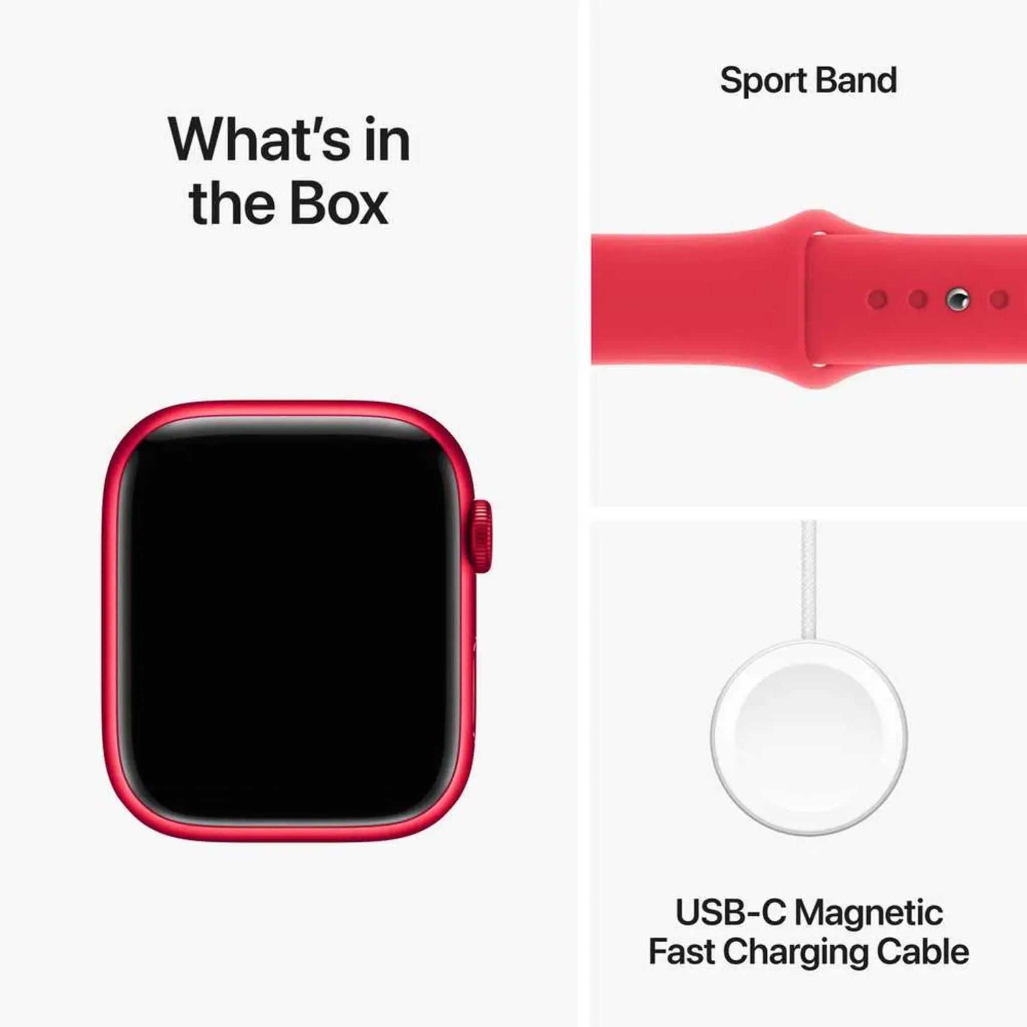 Apple Watch Series 9 GPS + Cellular 41mm (PRODUCT) RED Aluminium Case With (PRODUCT)RED Sport Band