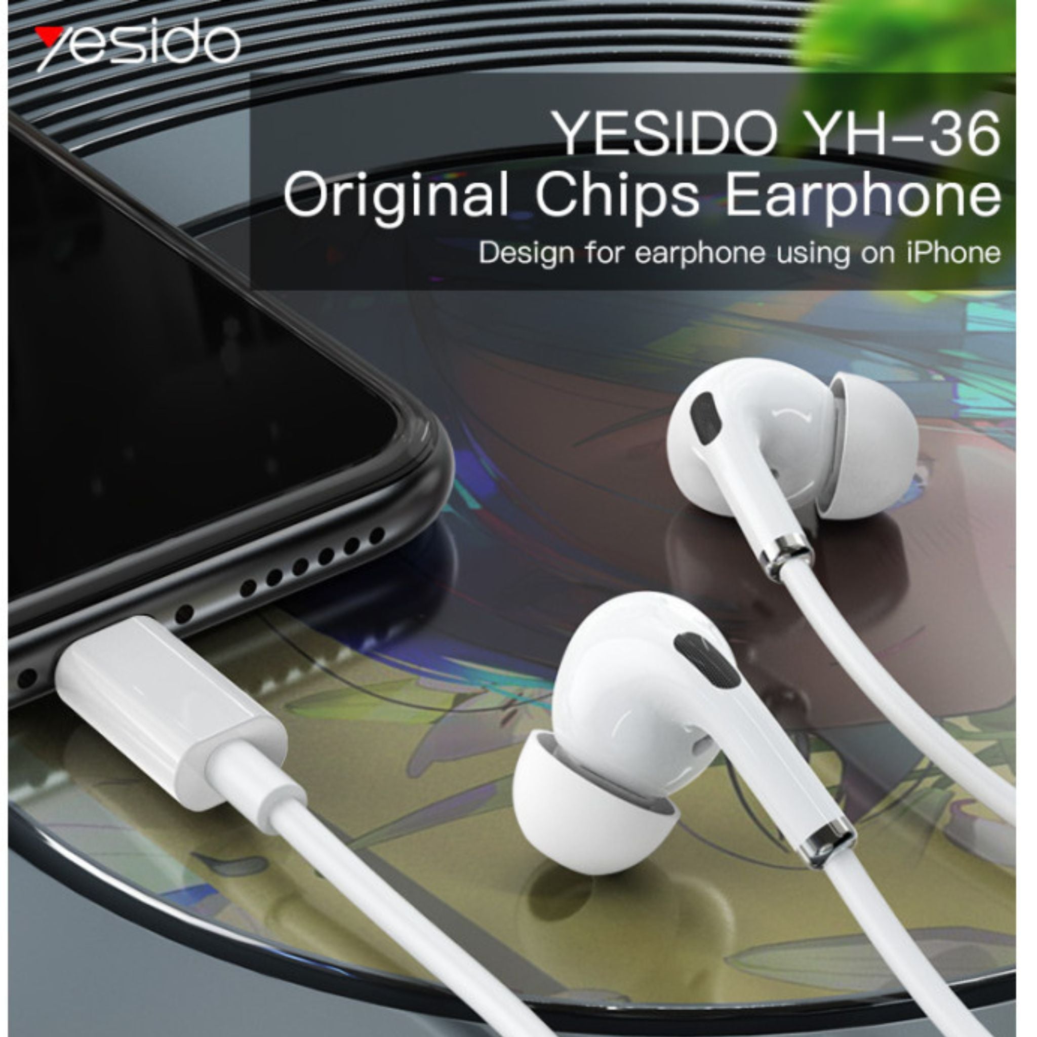 Yesido YH36 Wholesale Price Hifi Headphone | Handfree lighting In-Ear Sport Stereo Earphone With Mic