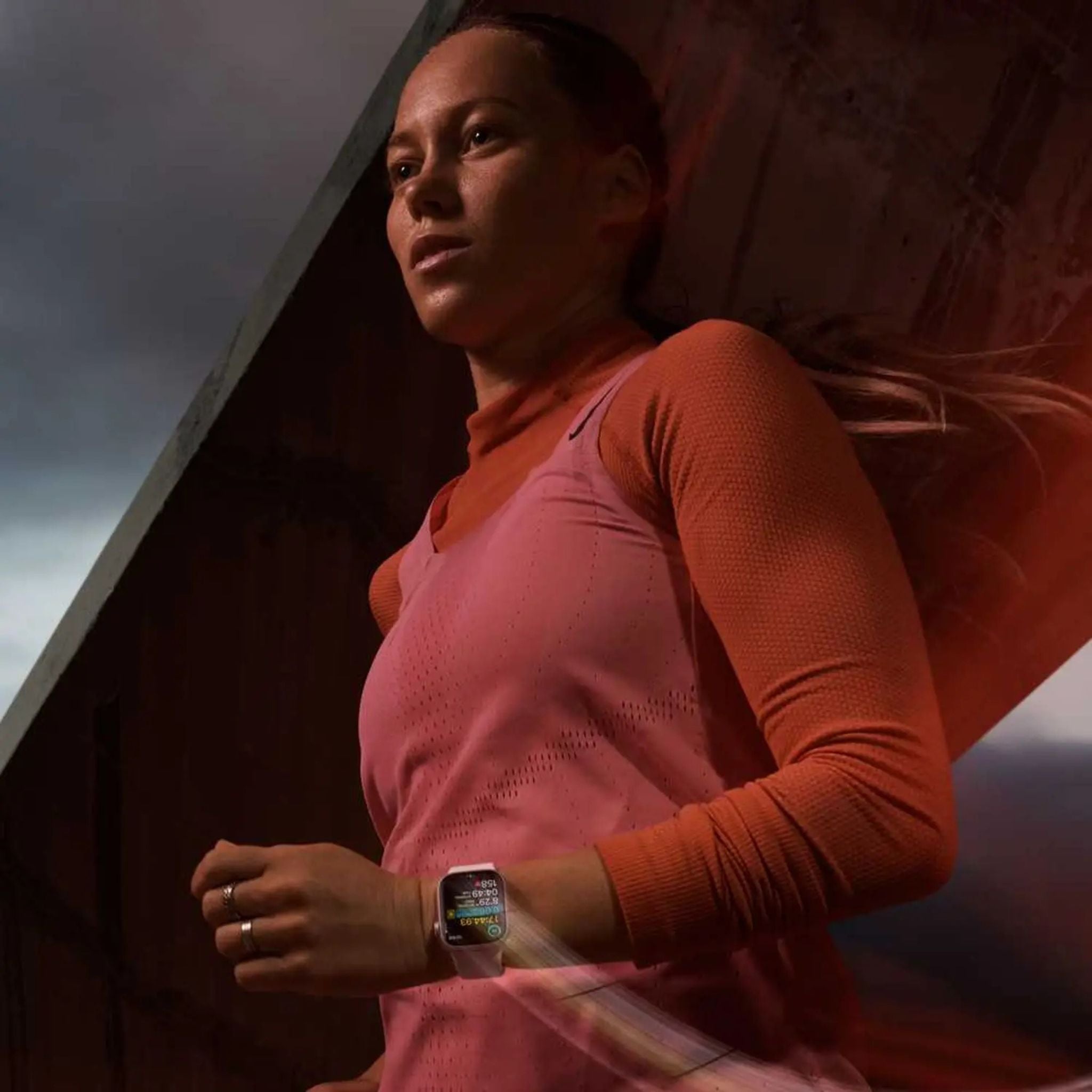 Apple Watch Series 9 GPS + Cellular 45mm Pink Aluminium Case With Light Pink Sport Band