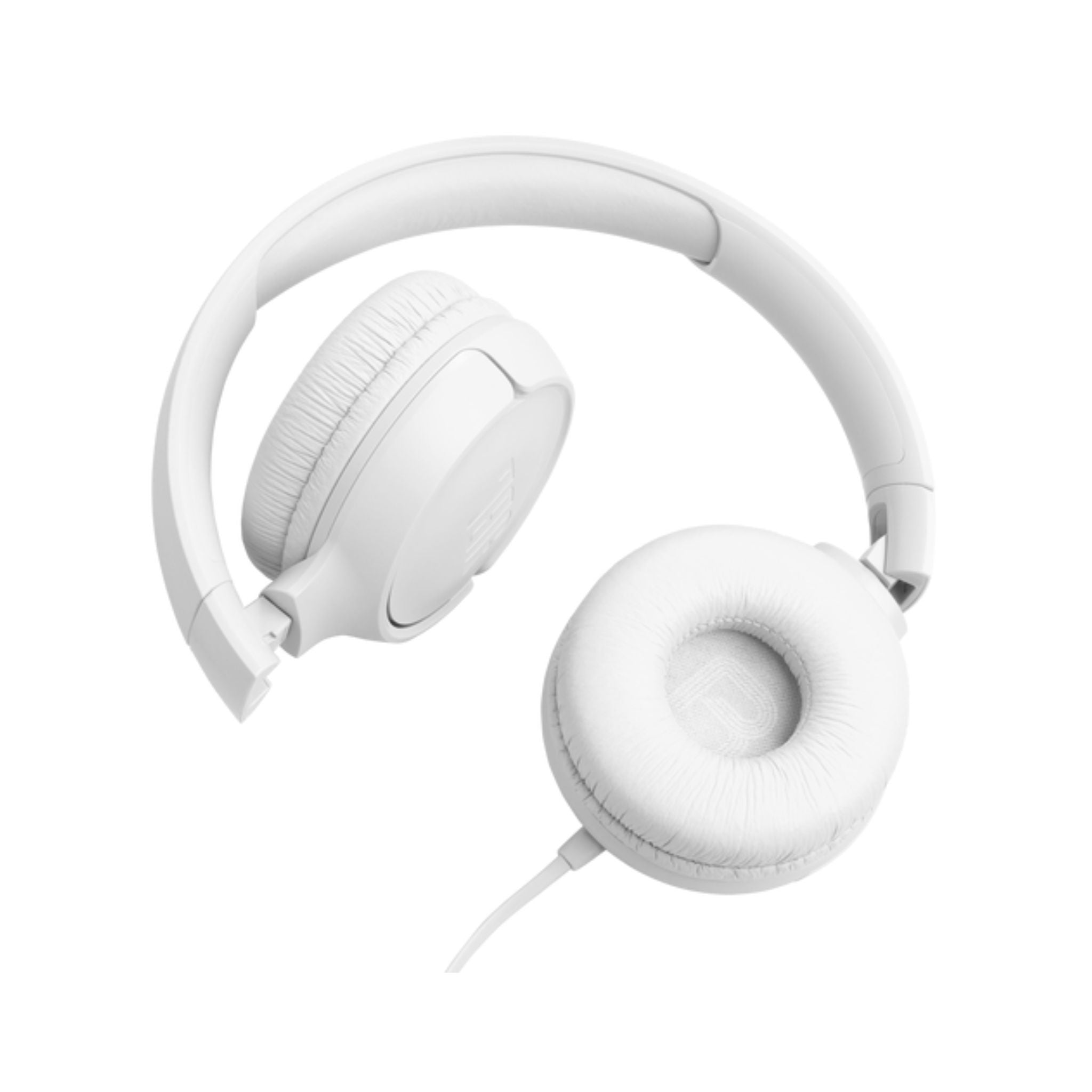 JBL Tune 520C USB-C Wired Headphones, 32mm Driver, Built-in Mic, Hands Free Call, Voice Assistant integration, Foldable, 3 Button Remote, Hi-Res Audio, JBL Pure Bass Sound, Comfort – White
