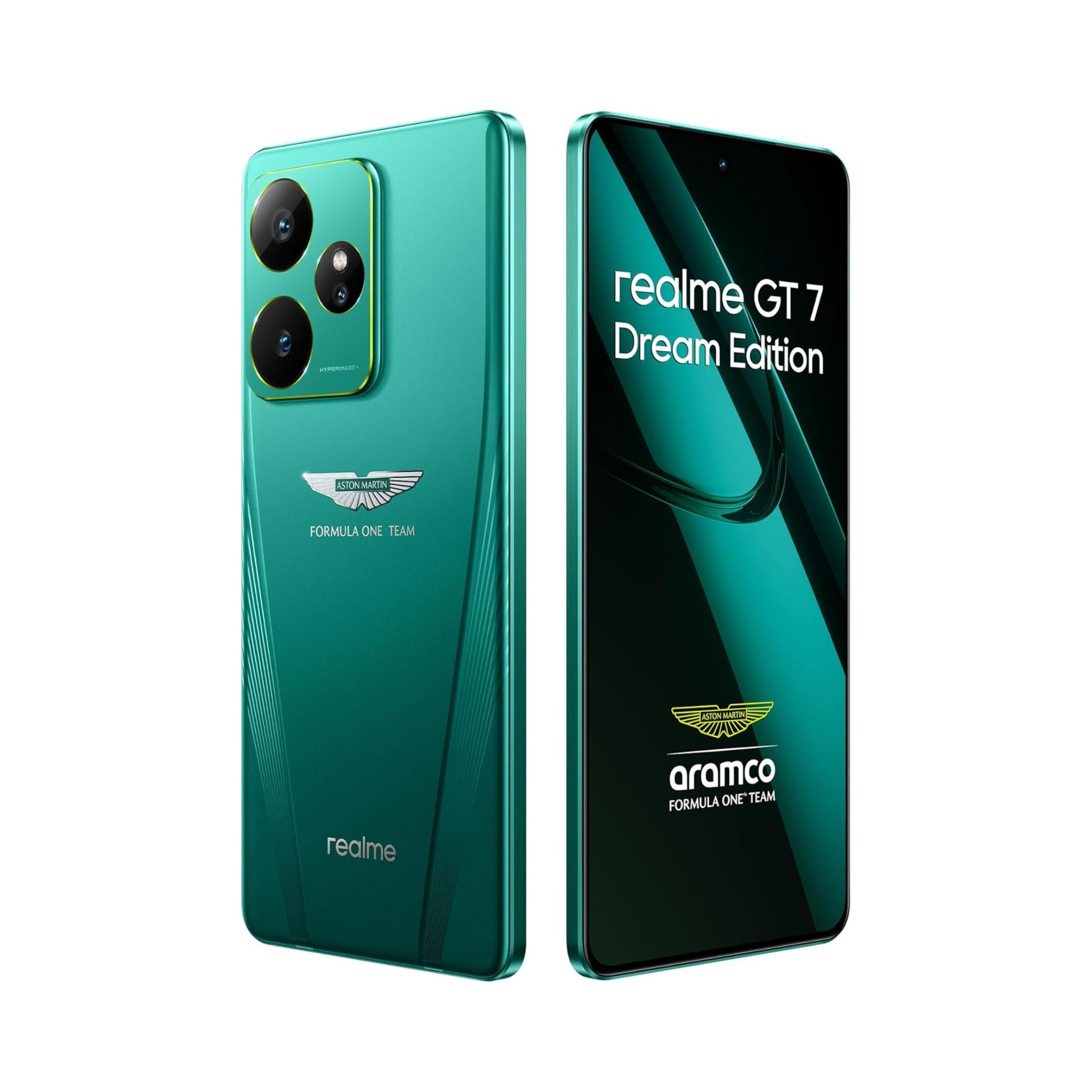 Realme GT7 5G Aston Martin Dream Edition AI Phone Dual SIM 16GB RAM 512GB - Middle East Version-  Green