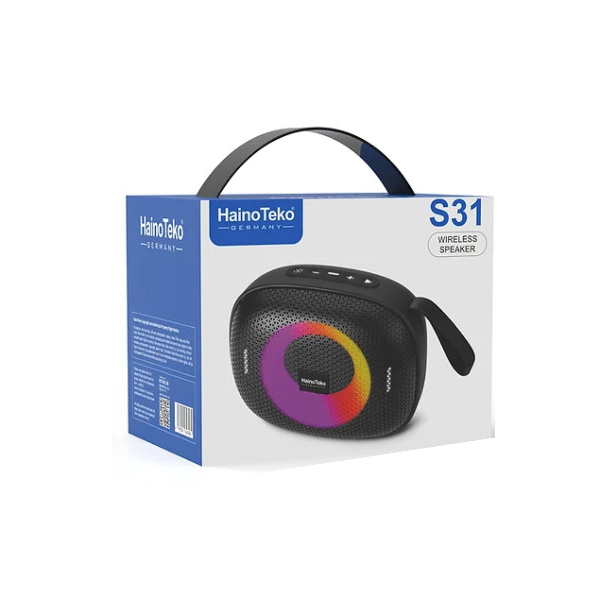 Haino Teko Germany S31 Portable Wireless Bluetooth Speaker-Black