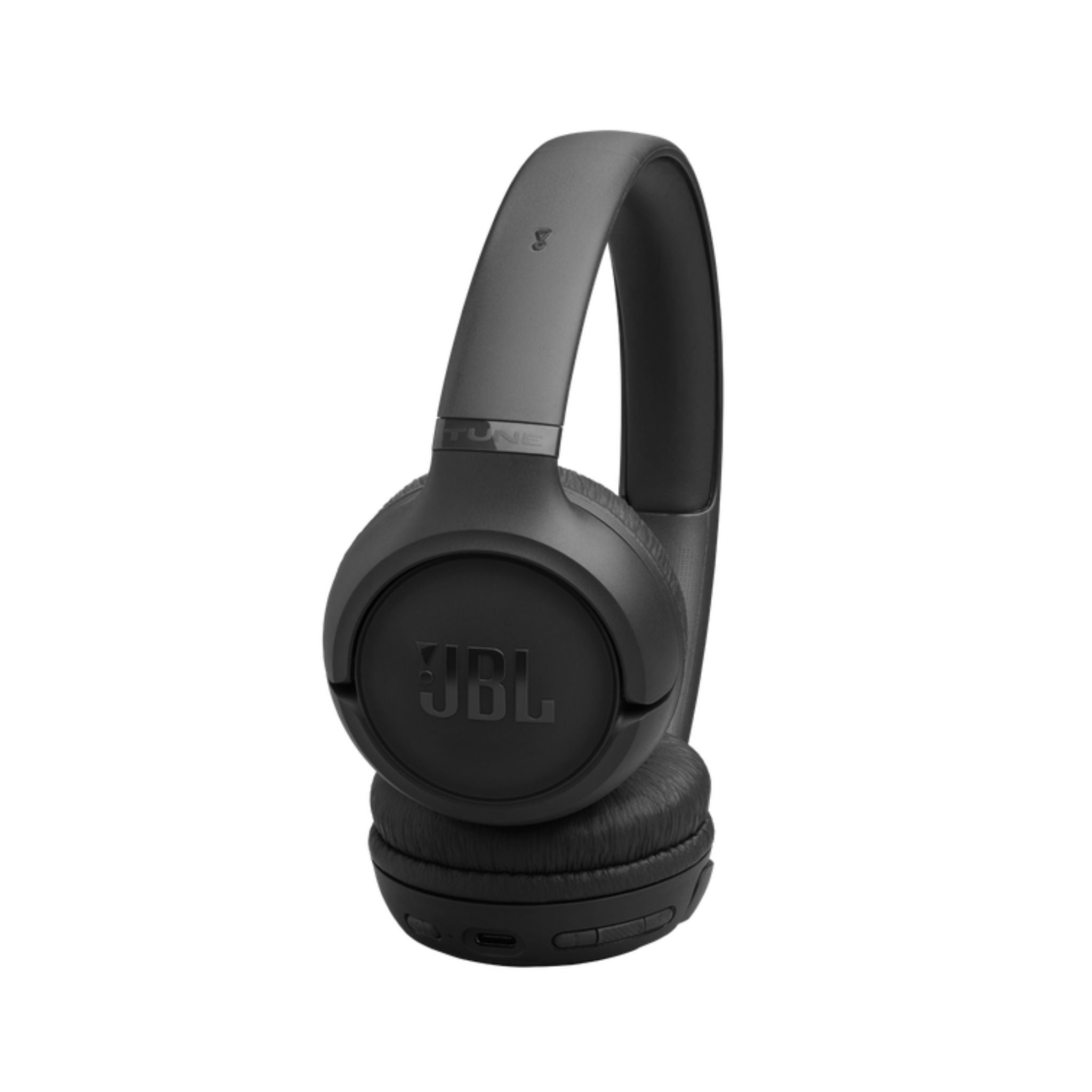 JBL Tune 530BT Wireless On-Ear Bluetooth Headphones with Pure Bass Sound, 76H Battery Life, Dual Beamforming Mics, Multi-Point Bluetooth 6.0, Foldable & Lightweight – Black