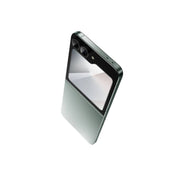 A clear protective screen cover for Samsung Galaxy Z Flip 6, showing the front view with the phone's screen and camera visible.