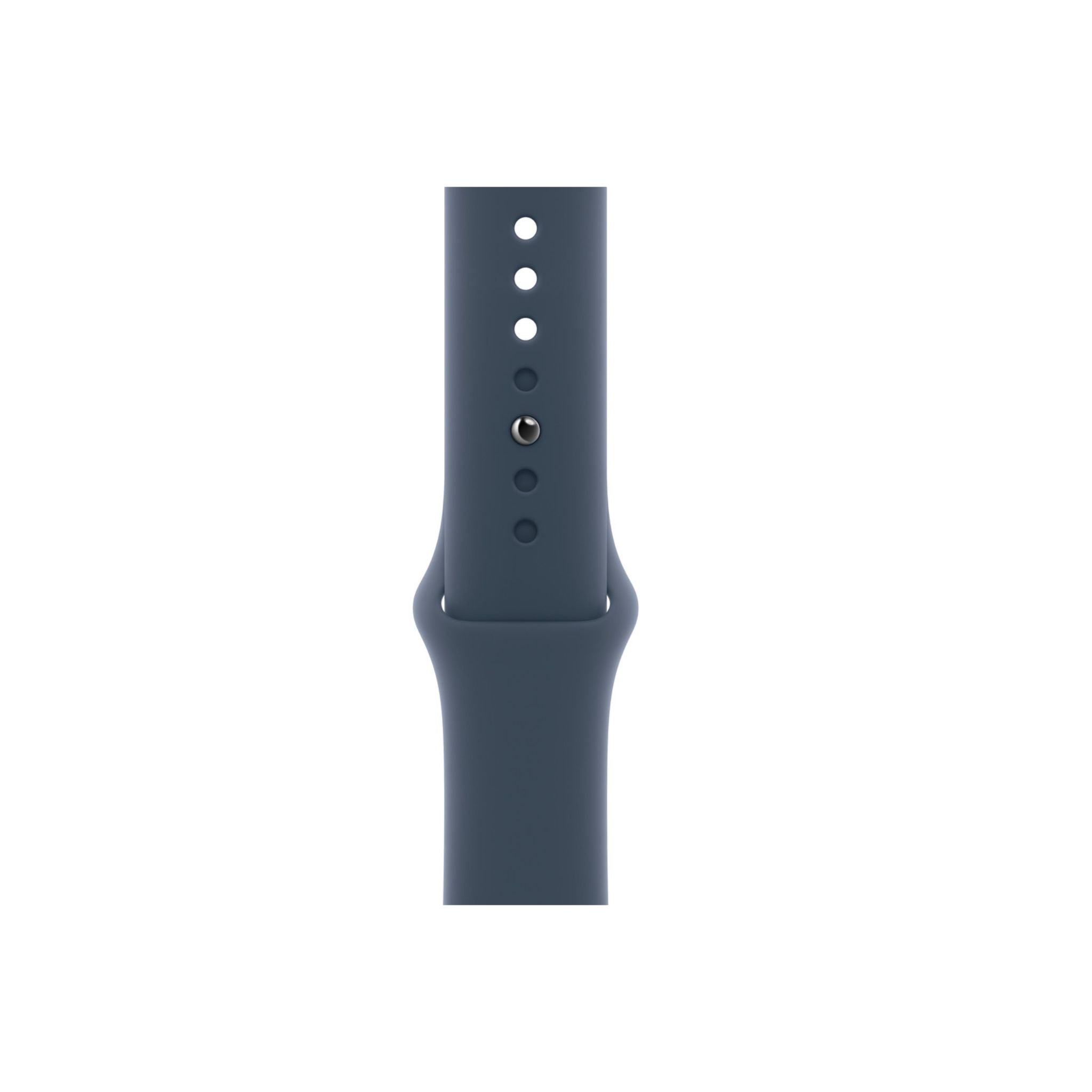 Apple Watch Series 9 GPS+Cellular , 45mm Silver Aluminum Case with S/M Storm Blue Sport Band