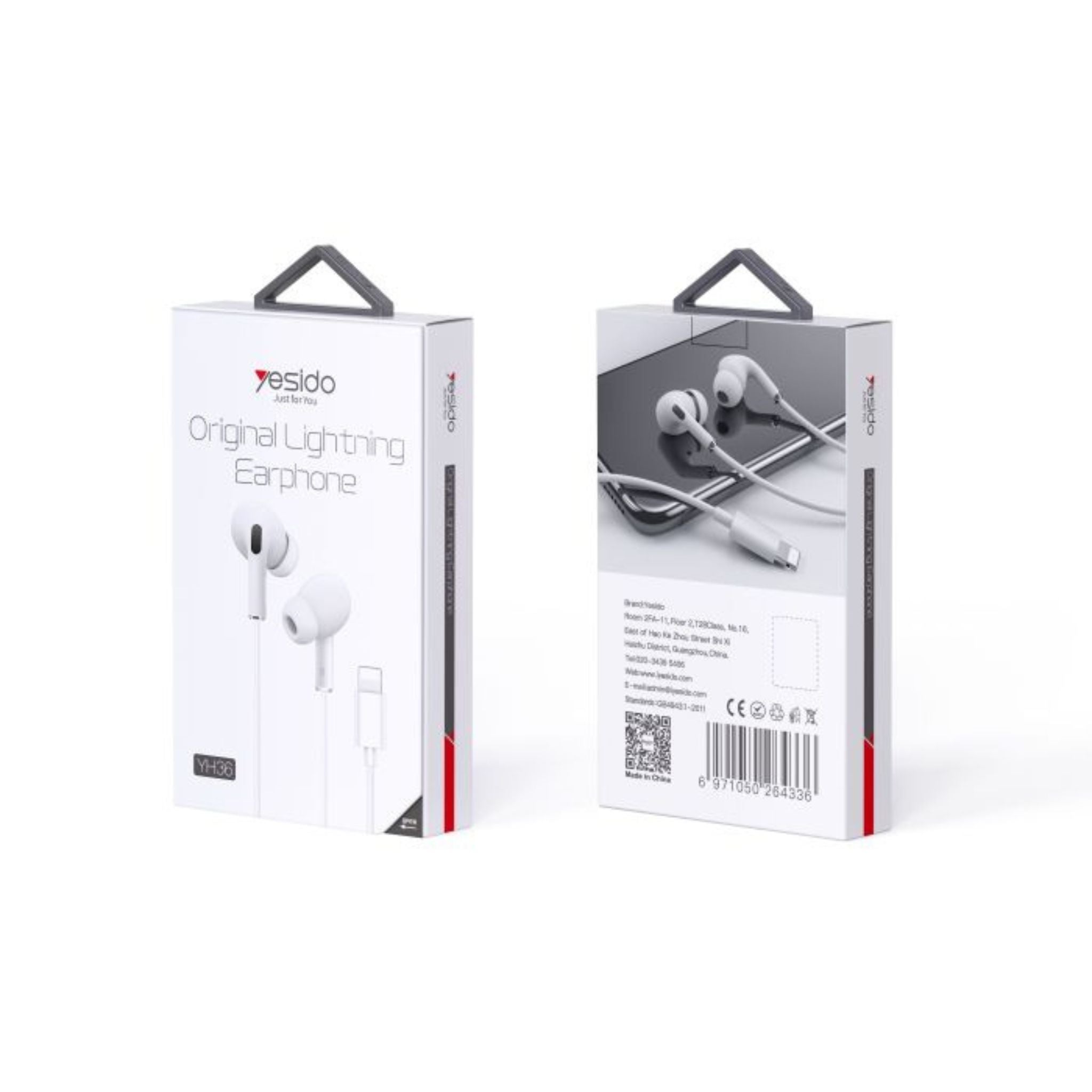 Yesido YH36 Wholesale Price Hifi Headphone | Handfree lighting In-Ear Sport Stereo Earphone With Mic