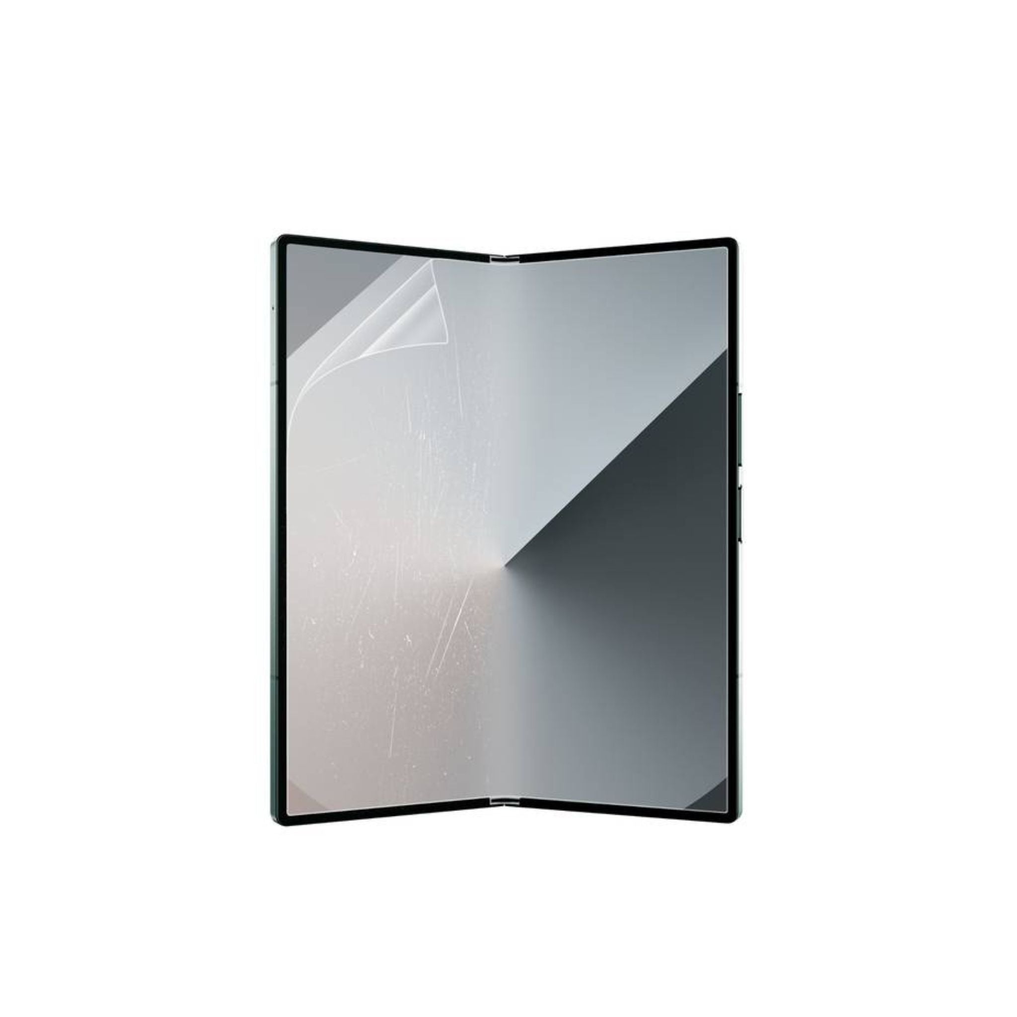 A clear screen protector for Samsung Galaxy Z Fold 6, showing the protector's transparency and fit for the device.
