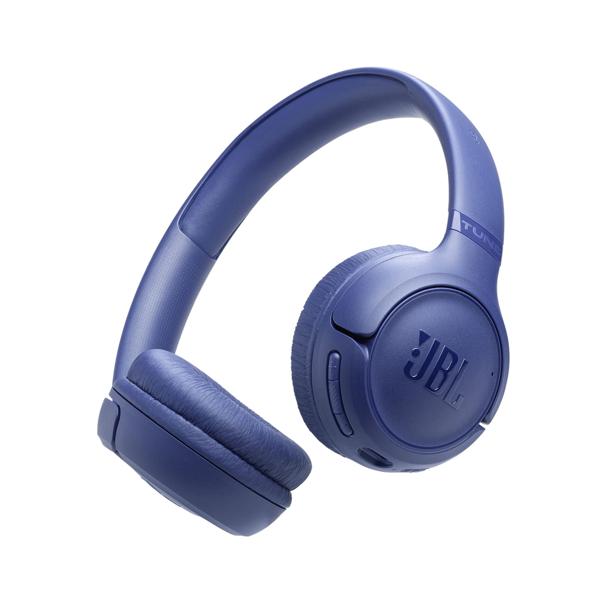 JBL Tune 530BT Wireless On-Ear Bluetooth Headphones with Pure Bass Sound, 76H Battery Life, Dual Beamforming Mics, Multi-Point Bluetooth 6.0, Foldable & Lightweight – Blue