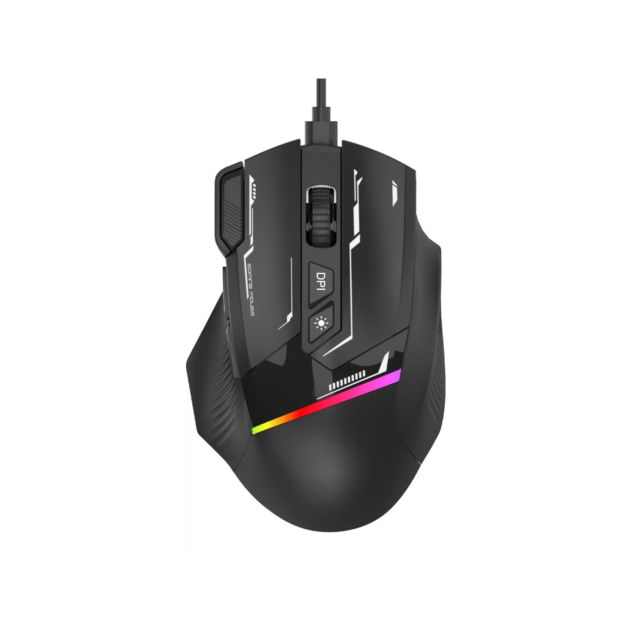 Porodo Gaming 4 in 1 Gaming Kit with Keyboard, Head phone, Mouse and Mouse Pad, Windows and Linux Compatibility, 13 RGB Light Mode - Black