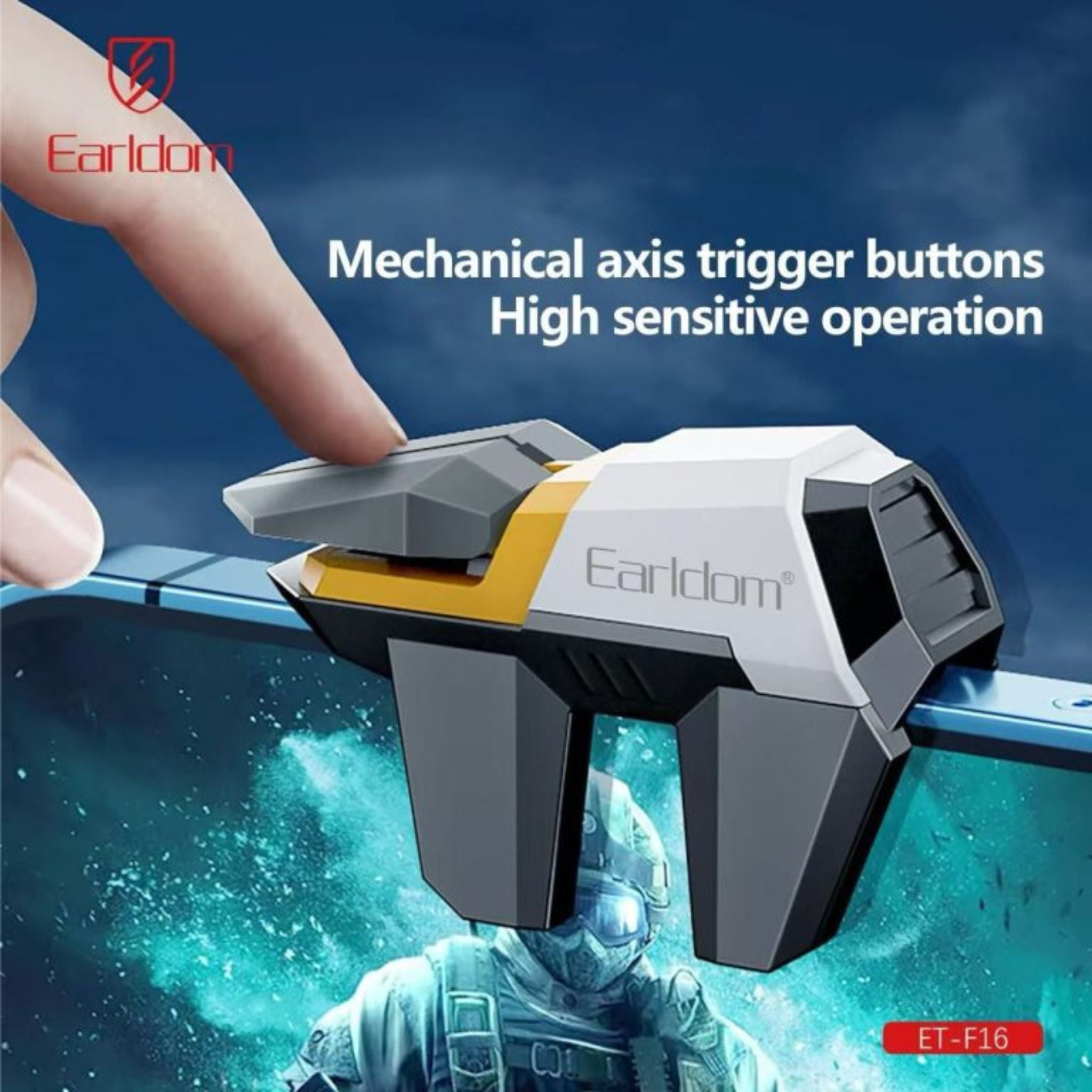 Earldom F16-Finger Mobile Game Trigger – Gaming Controller