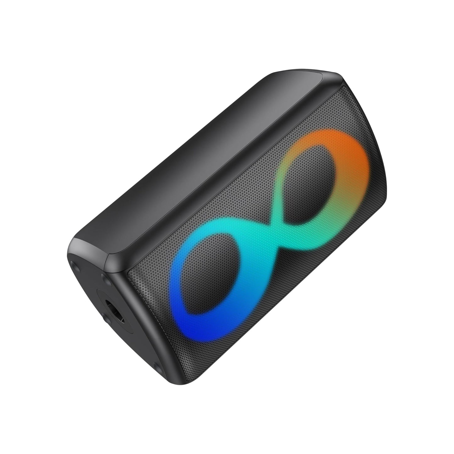 Monster Cycle Speaker with 2 Mics, Bluetooth Version 5.3, IPX4 Water Resistant, Up to 4 Hours Working Time, RGB Color Lighting Effects - Black