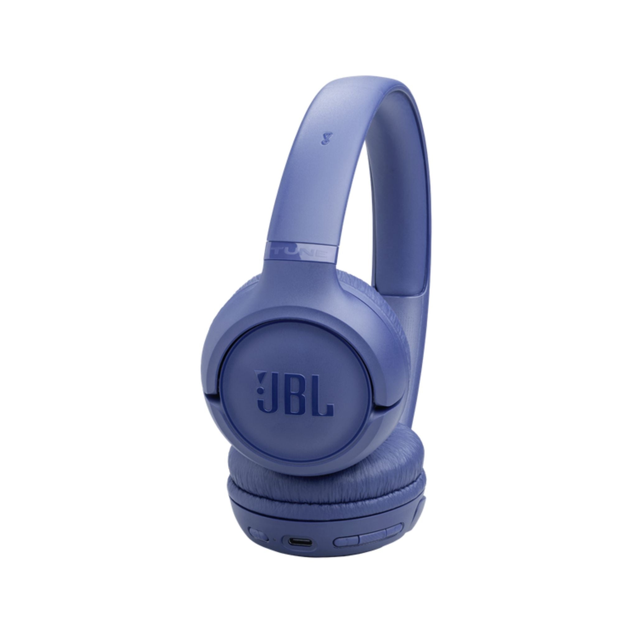 JBL Tune 530BT Wireless On-Ear Bluetooth Headphones with Pure Bass Sound, 76H Battery Life, Dual Beamforming Mics, Multi-Point Bluetooth 6.0, Foldable & Lightweight – Blue