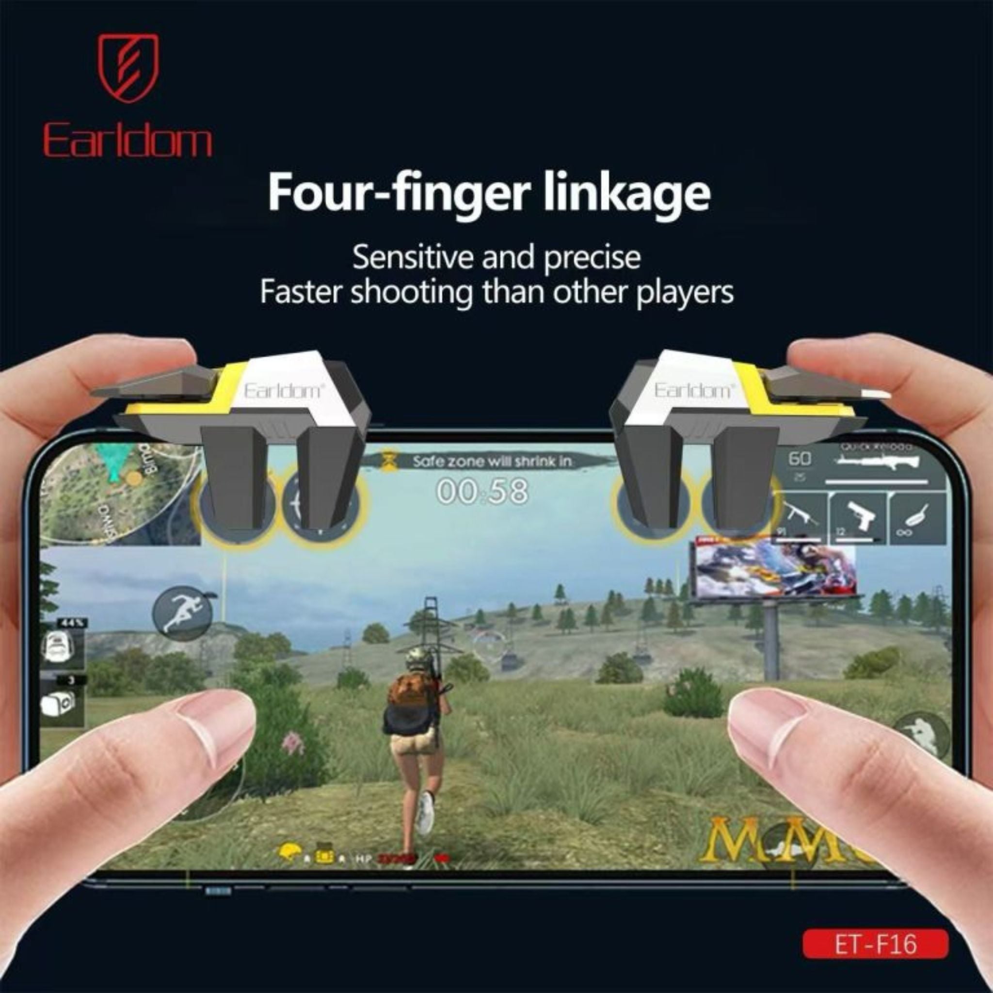 Earldom F16-Finger Mobile Game Trigger – Gaming Controller