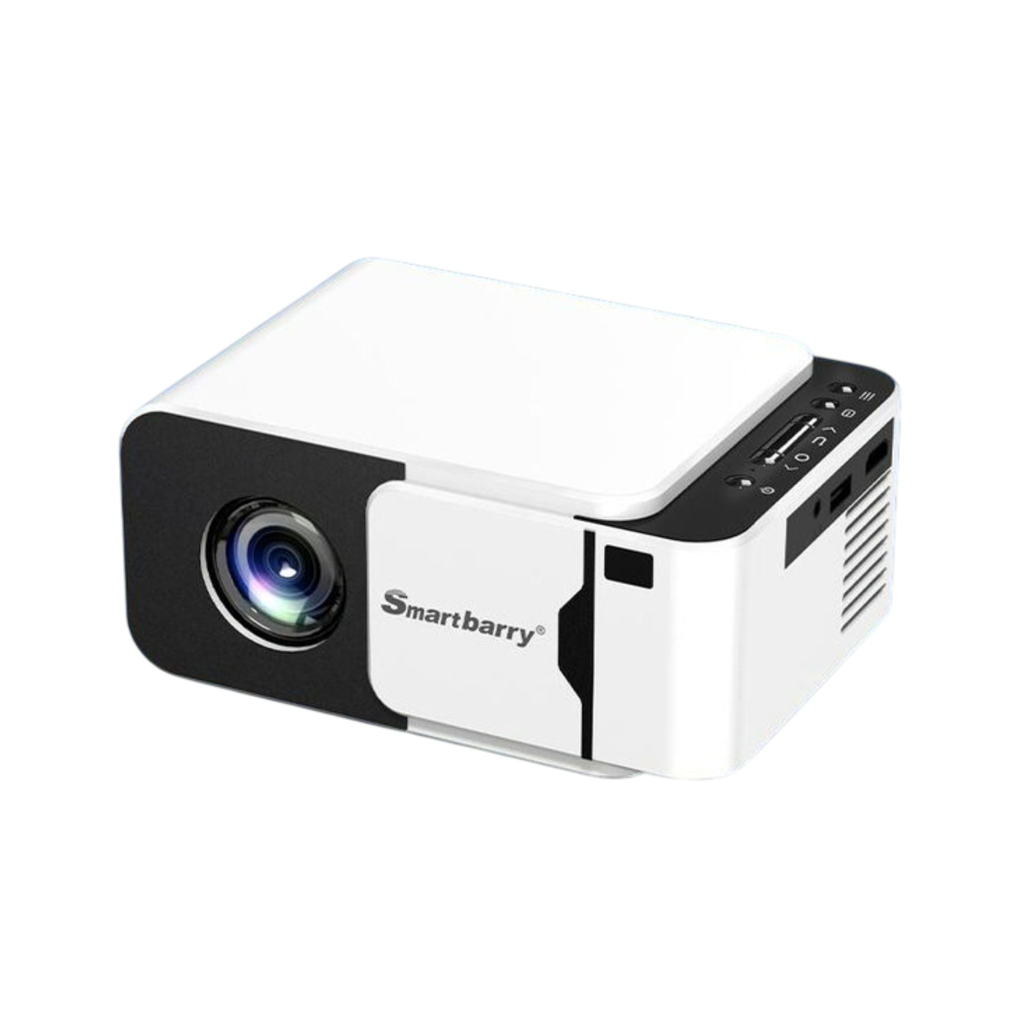 SmartBerry HT32 Real 4K HD Upgrade Portable Video Projector with Electric Focus, 180" Display Supported, Compatible with TV Stick/HDMI/USB/Screen Mirroring for Home Cinema