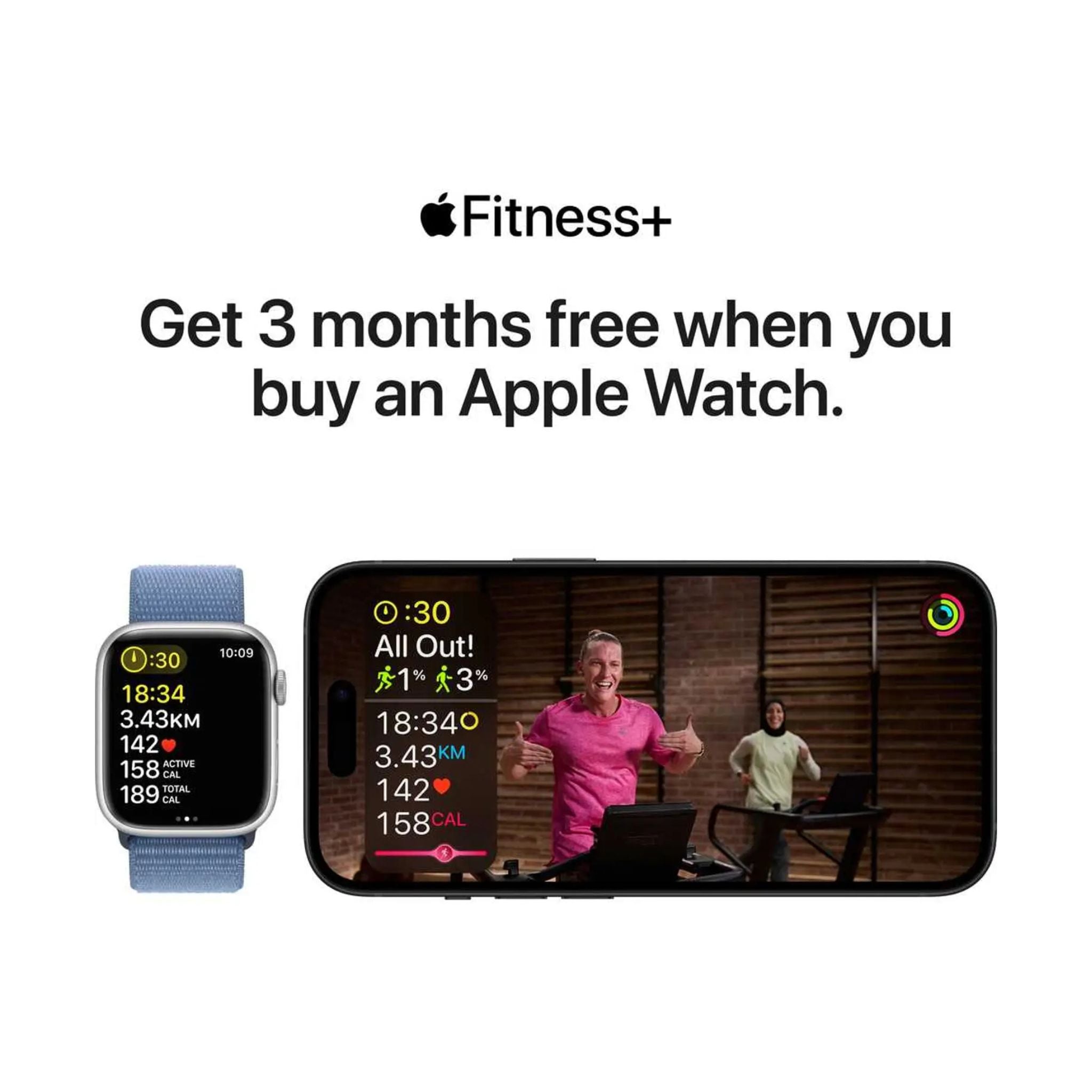 Apple Watch Series 9 GPS 45mm Silver Aluminum Case with Winter Blue Sport Loop