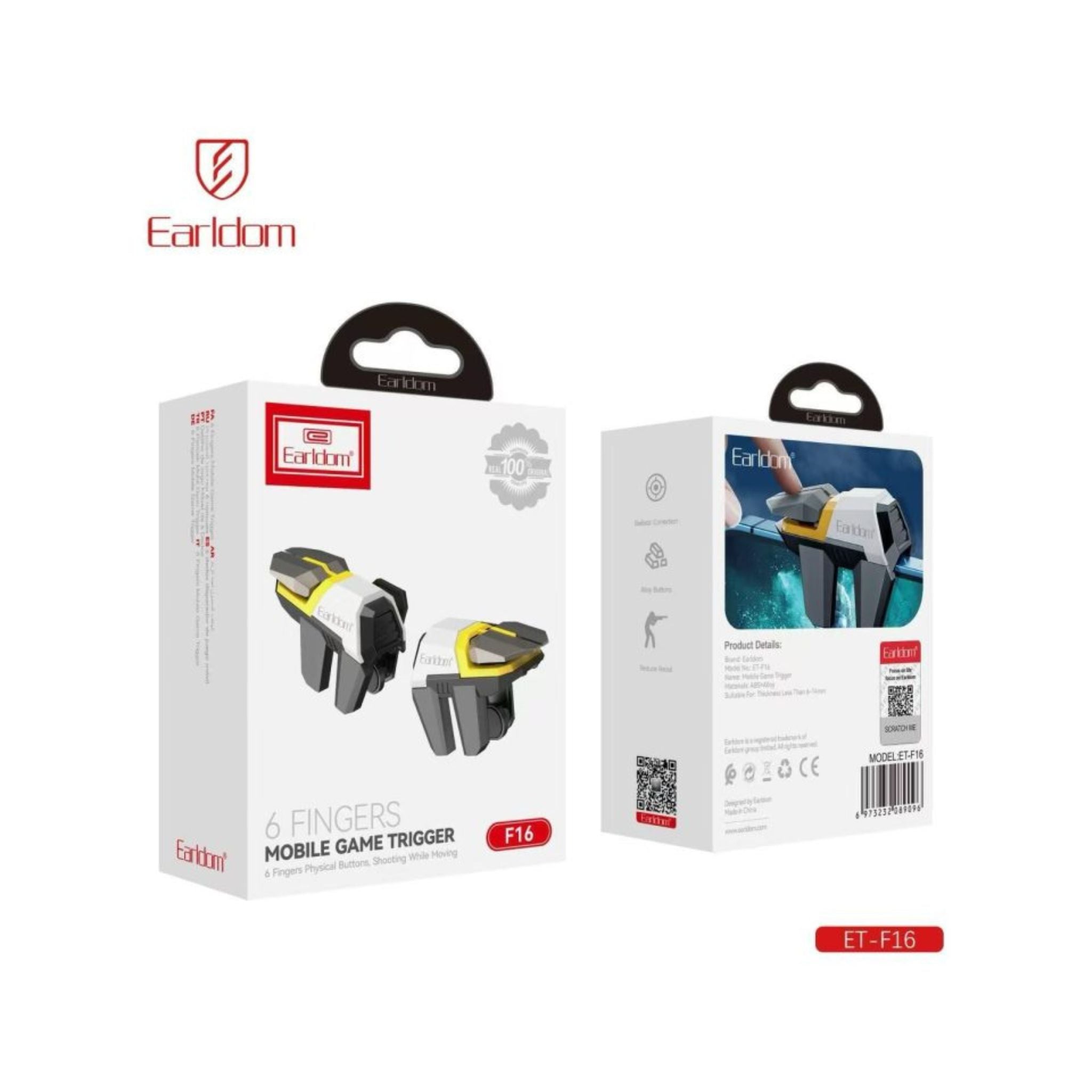 Earldom F16-Finger Mobile Game Trigger – Gaming Controller