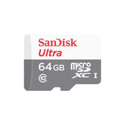 SanDisk Ultra UHS-I Class 10 microSDXC Card, 64 GB, SDSQUNS-064G-GN3MN