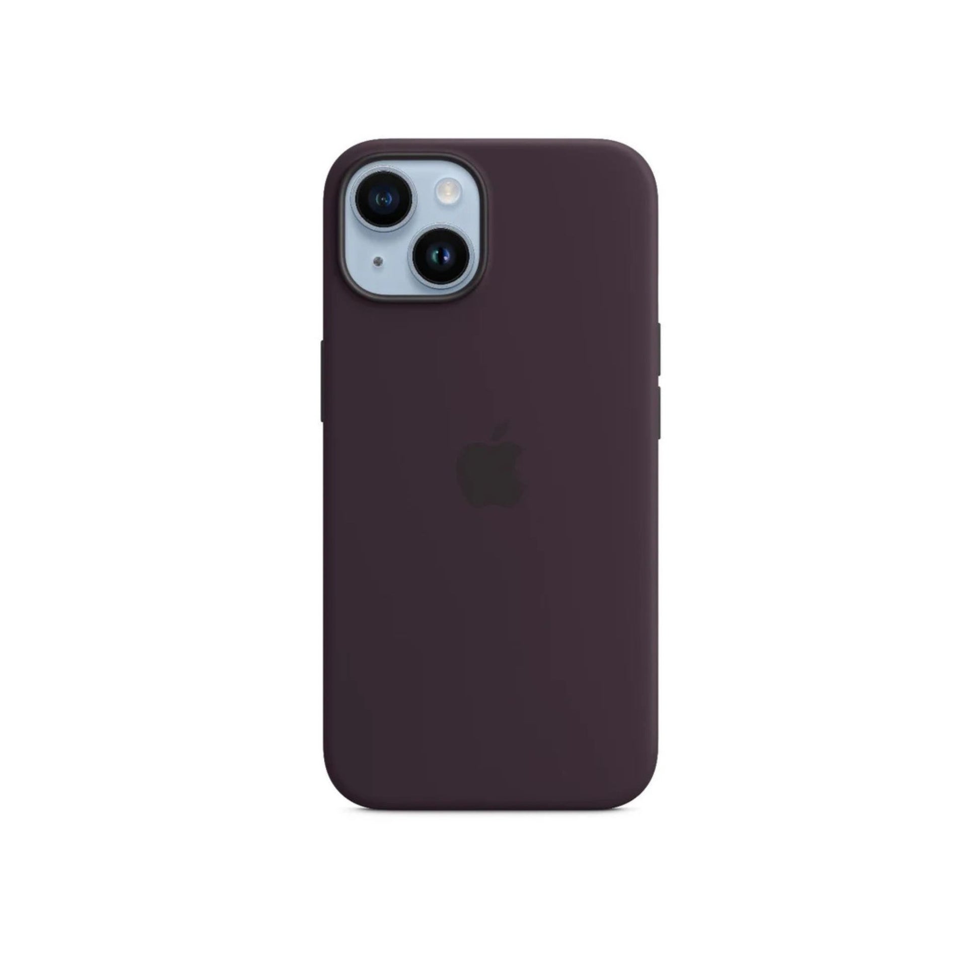 Dark purple phone case on a white background