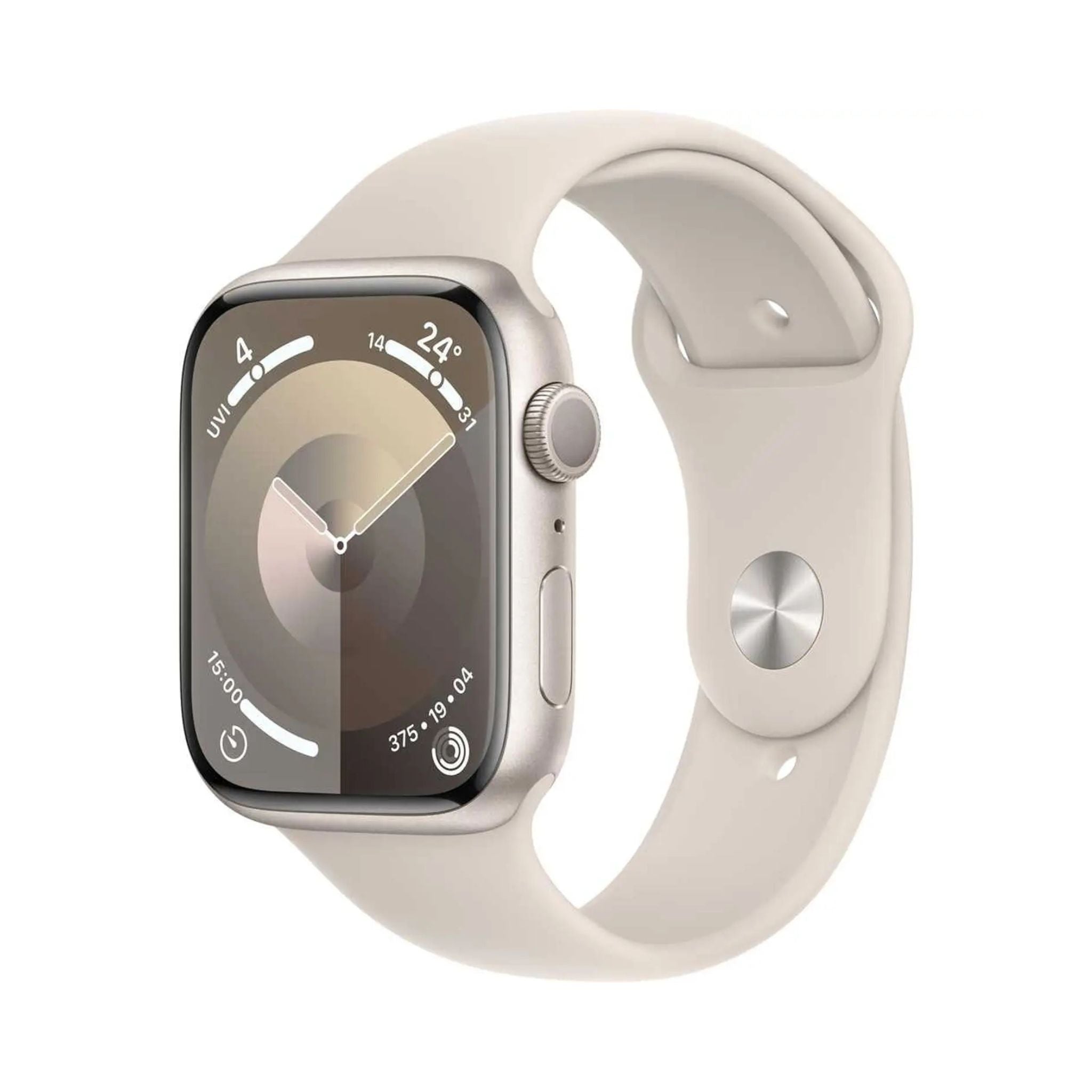 Apple Watch Series 9 GPS + Cellular 45mm Starlight Aluminium Case With Starlight Sport Band