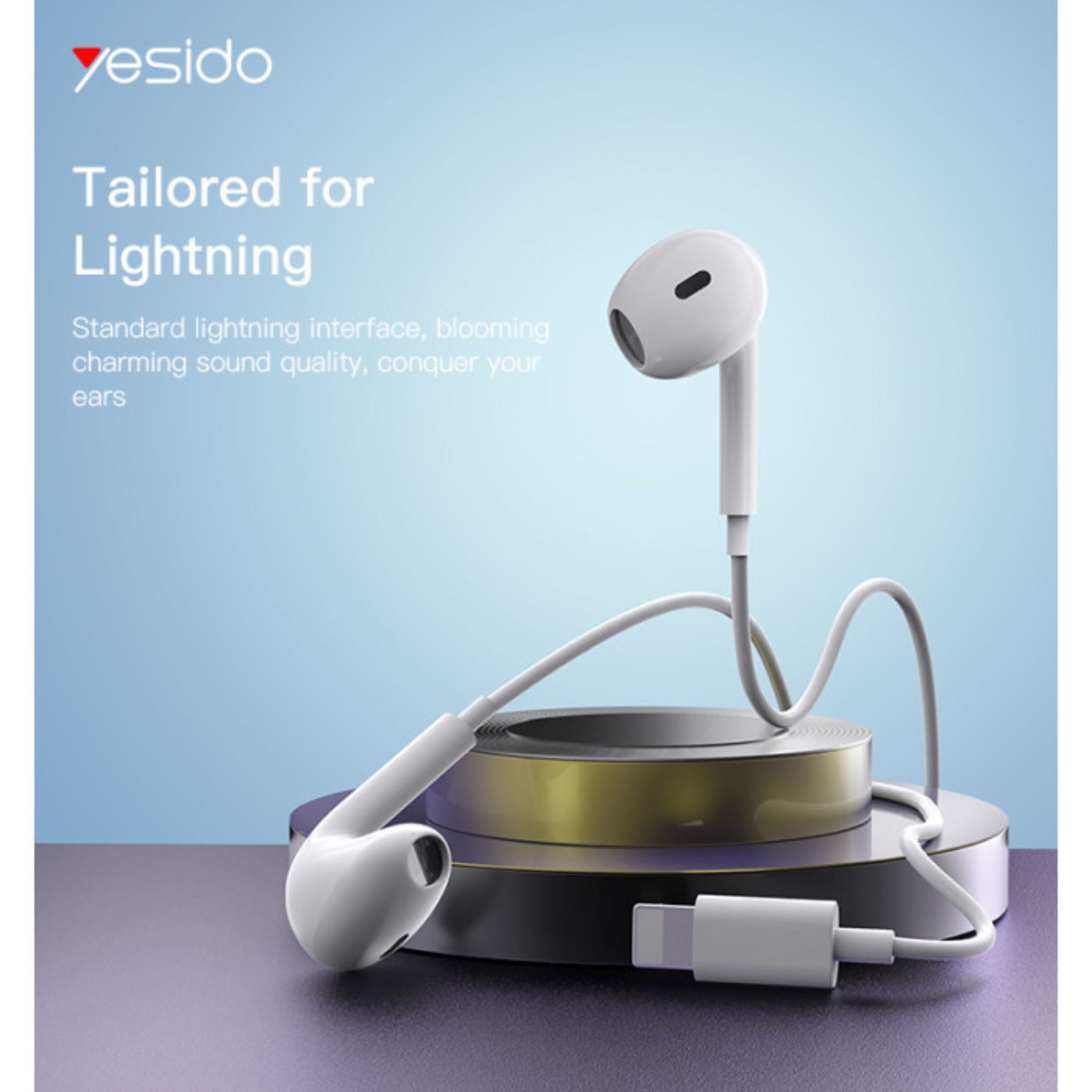 Yesido YH37 Original 3.5mm In Ear Earphone | 3D Stereo Sound Strong Bass Mobile Phone Wired Earbuds