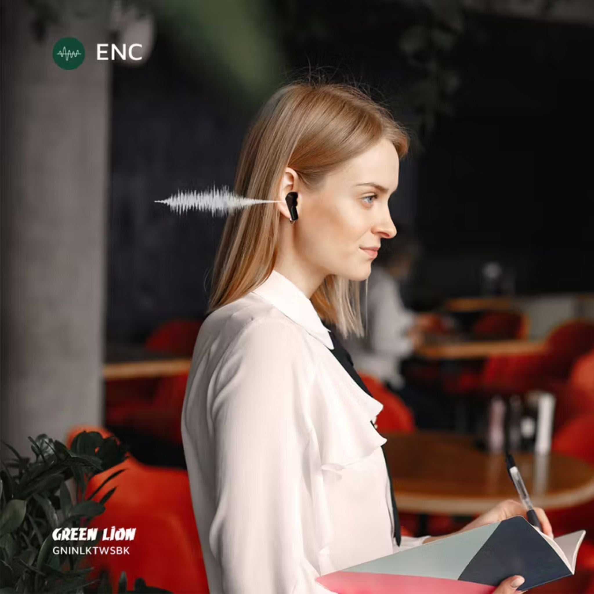 Green Lion Interlaken True Wireless Earbuds with Built-in Dual Microphones, 7 Hours Play Time, 13mm Speaker Size, 300mAh Case & 40mAh Earbuds Battery, 180 Hours Standby Time, Battery Display, Breathing Lights