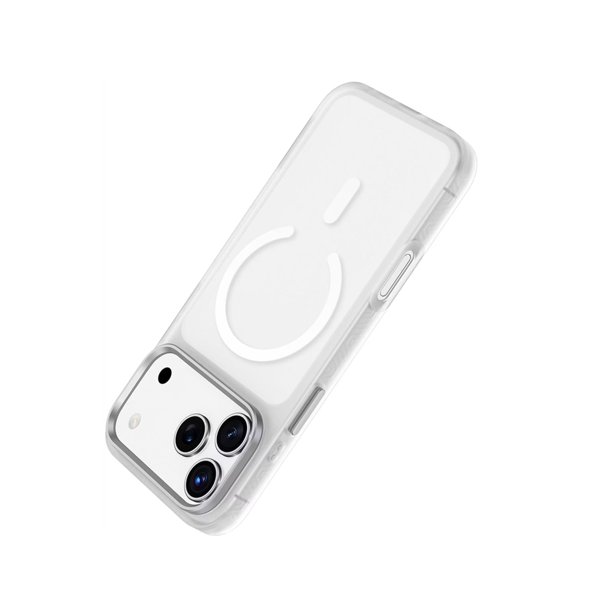 Green Lion Matte MagSafe X Case for iPhone 17 Pro, Comfortable Grip, Anti-Scratch, Metal Buttons, Anti-Fingerprint, Drop Protection, Camera Protection - Silver Titanium