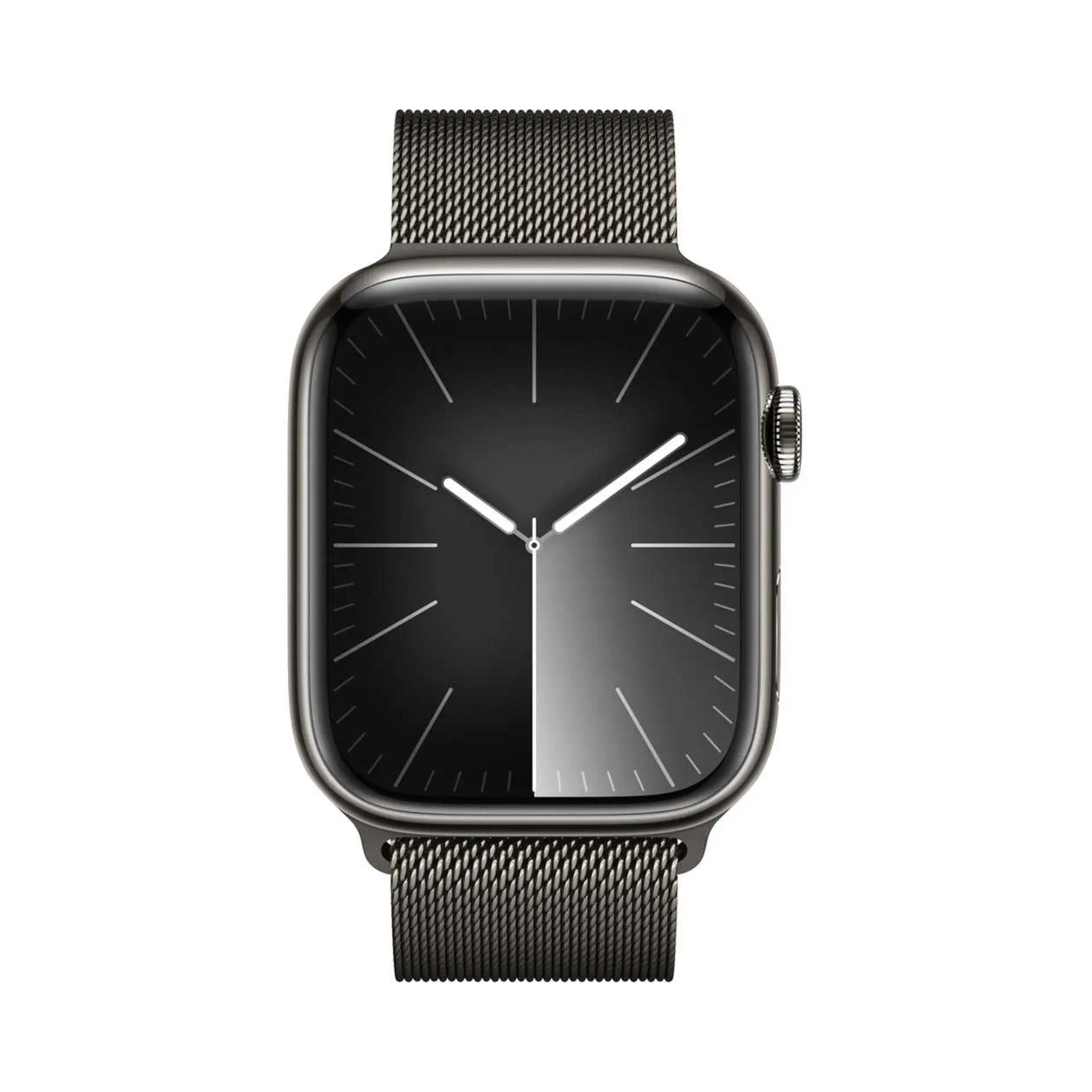 Apple Watch Series 9 GPS + Cellular 45mm Graphite Stainless Steel Case with Graphite Milanese Loop – Middle East Version
