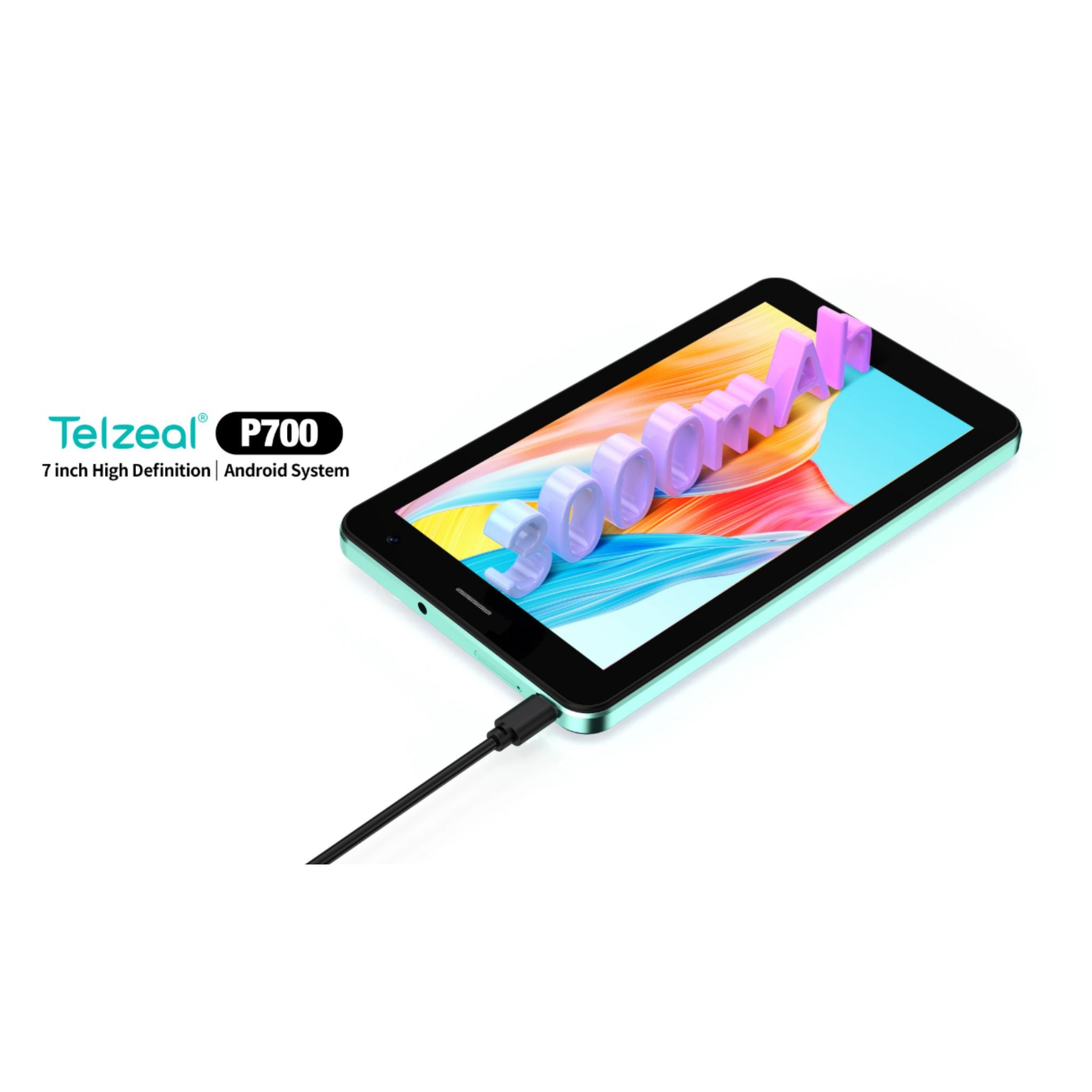 Telzeal P700 5G 7 Inch Android Tablet with Dual SIM 6GB RAM 256GB ROM and 3000 mAh Battery- Grey