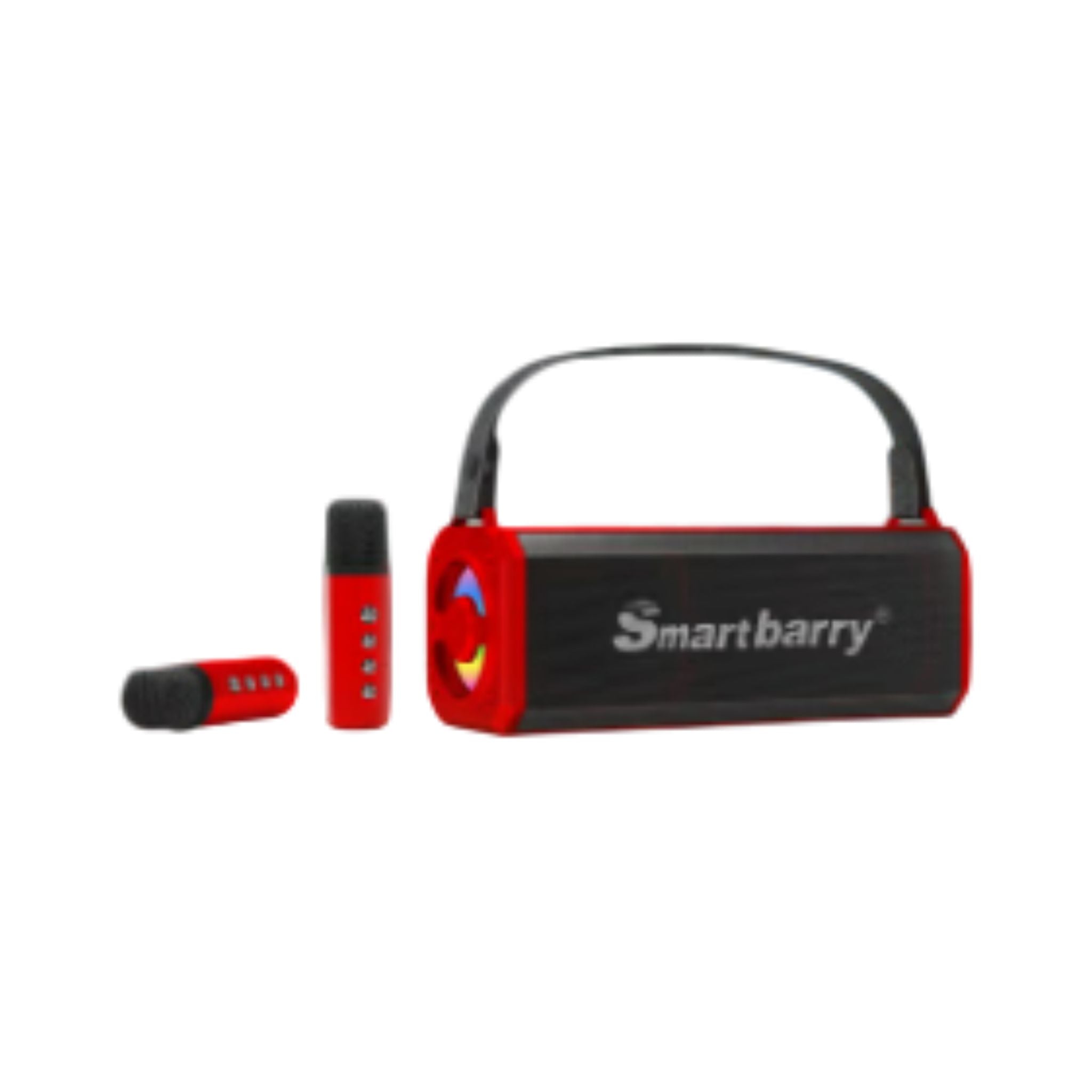 Smart berry M28 Portable Karaoke Machine Wireless Bluetooth Speaker With two Microphones - Red