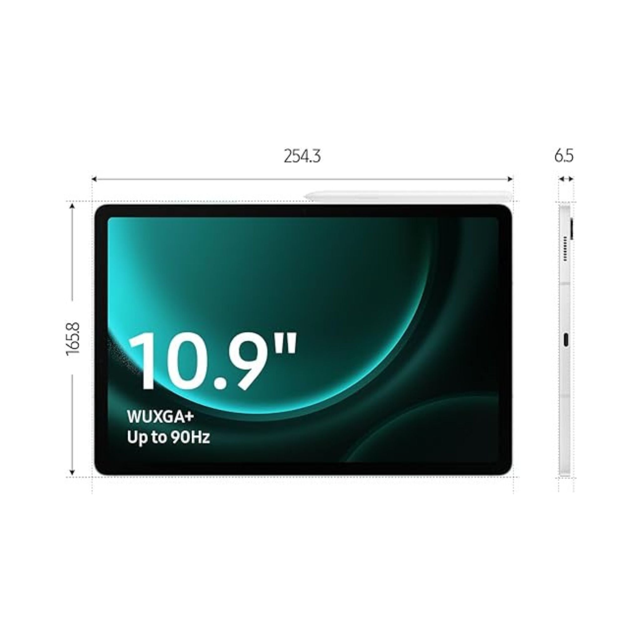 Samsung Galaxy Tab S9 FE_WiFi Android Tablet_S Pen Included_Silver(UAE Version)