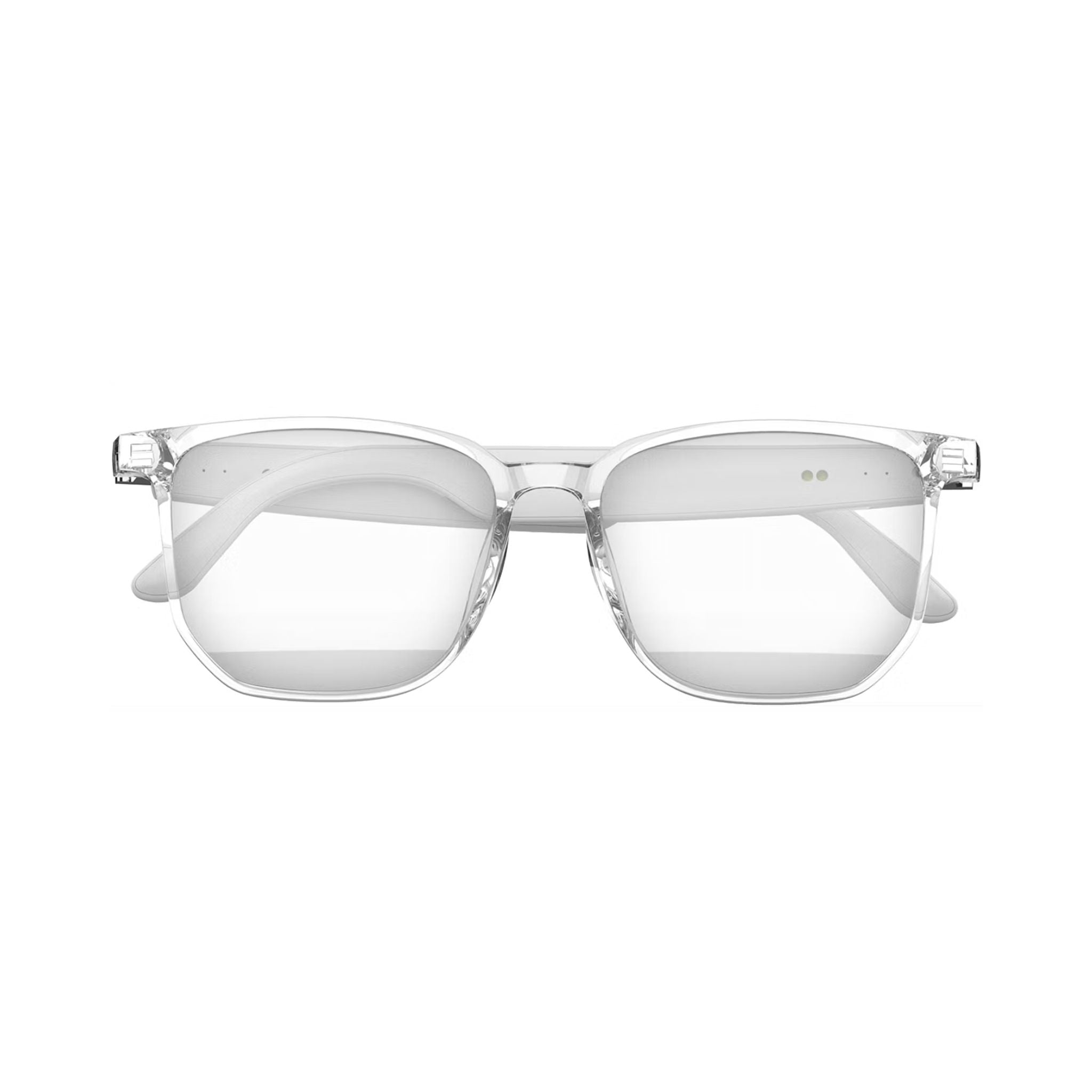 Green Lion Hamburg Smart Glasses with Touch Control, UV400 Protection, Built-in Microphone, Remote Camera & Voice Assistant, Anti-Blue Lenses, Up to 5 Hours Play Time, 1.5-Hour Magnetic Charging Time, 10m Transmission Distance - White