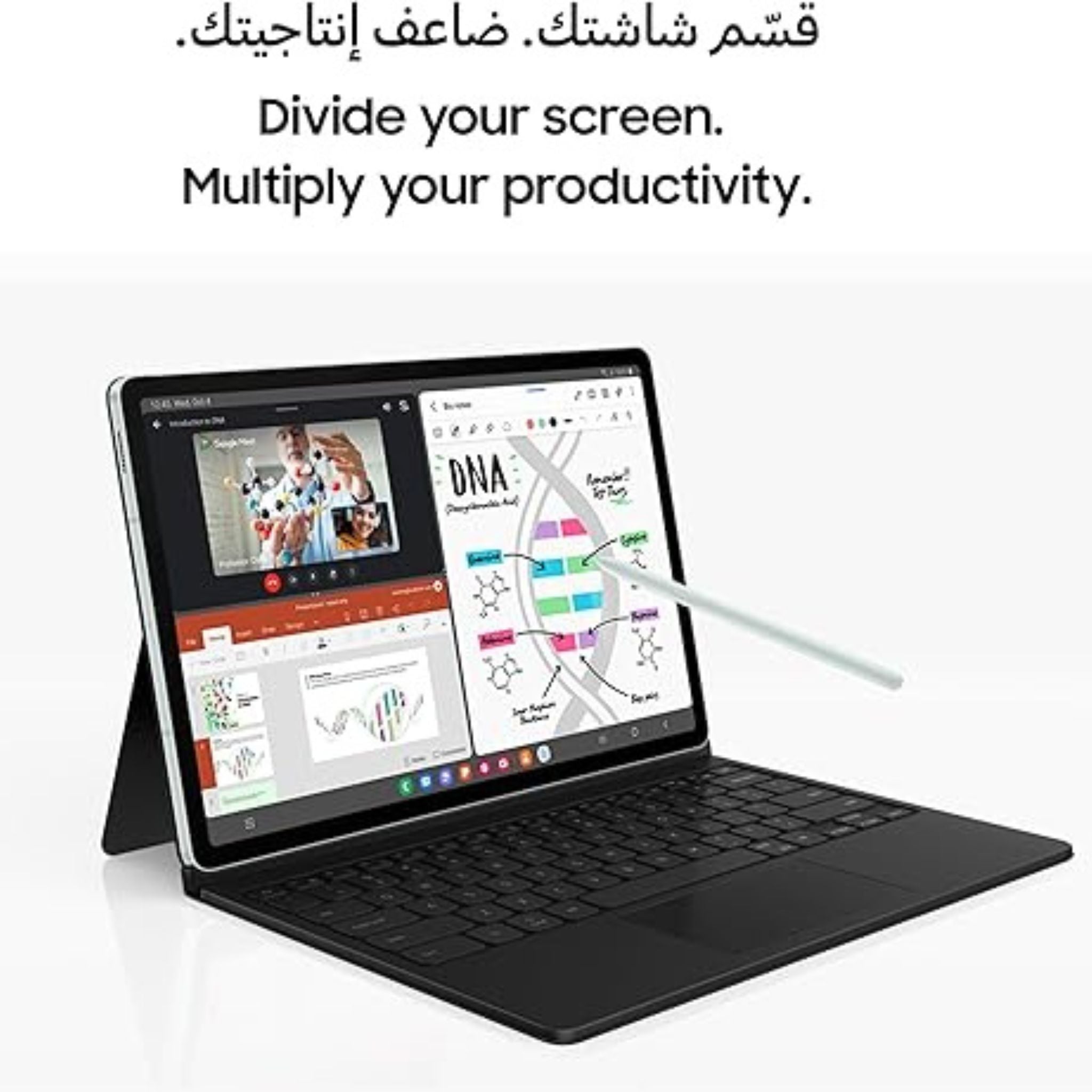 Samsung Galaxy Tab S9 FE_WiFi Android Tablet_S Pen Included_Silver(UAE Version)