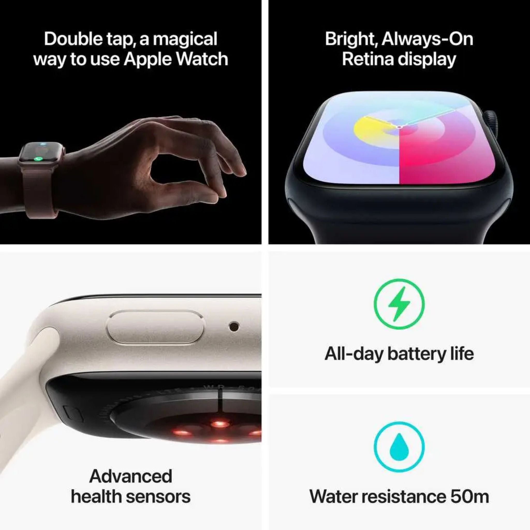 Apple Watch Series 9 GPS + Cellular 45mm Graphite Stainless Steel Case with Graphite Milanese Loop – Middle East Version